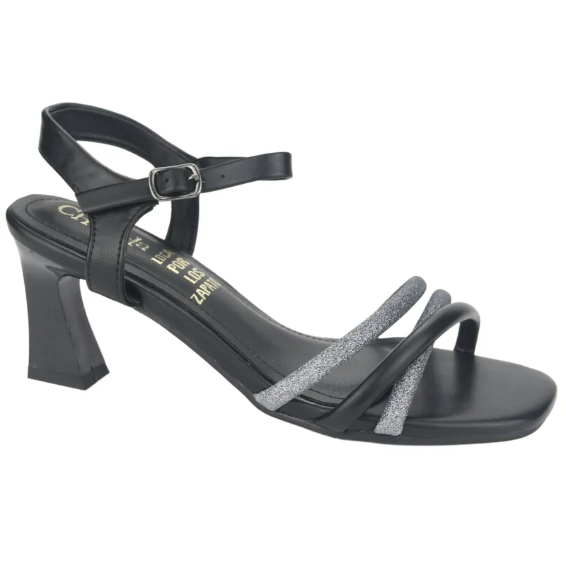 CHALADA - Sandalias Chalada Mujer 5-murcia-2 Negro Plateado