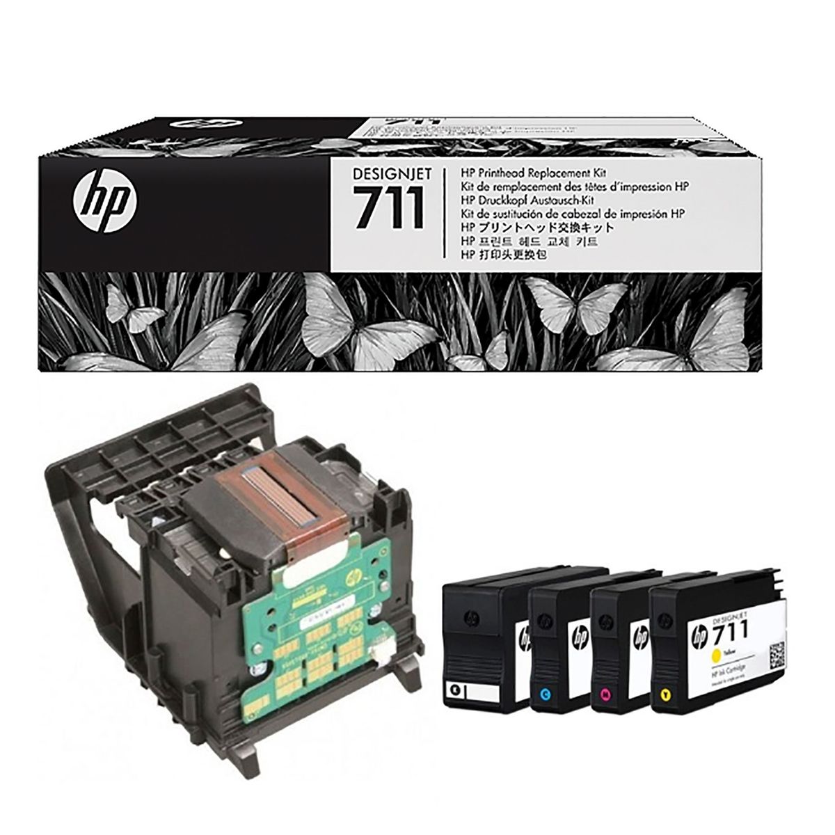 HP - Cabezal de impresión Hp 711 C1Q10A Designjet T520/T120/T125/T130/T525