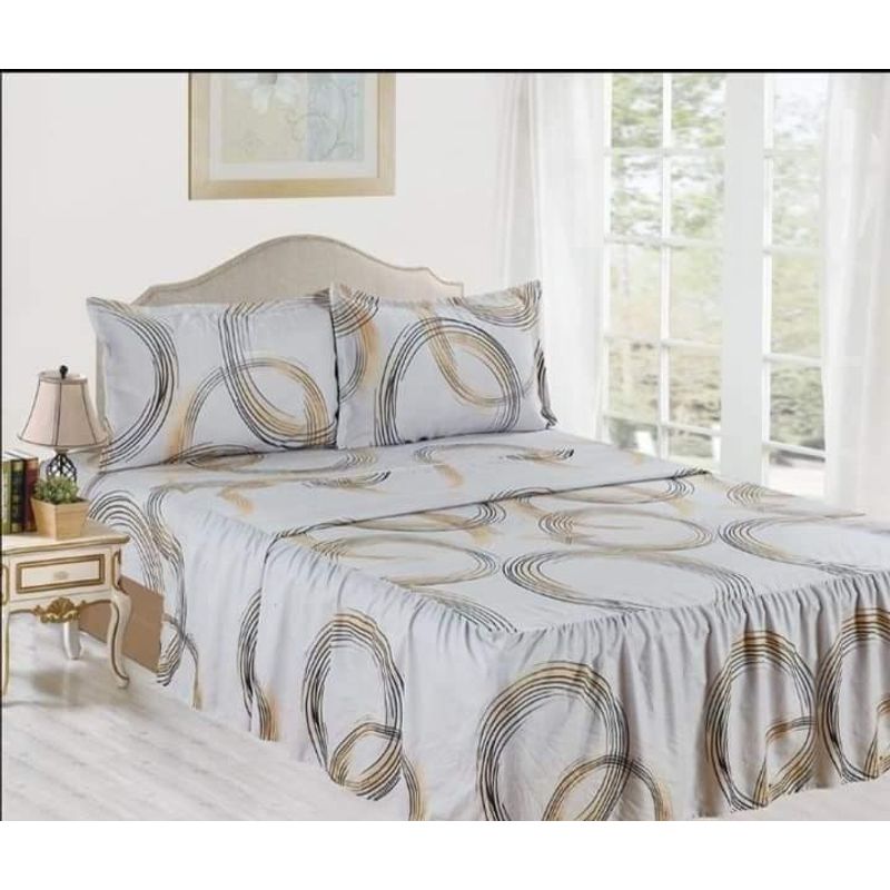 CASATEX - JUEGO DE SÁBANA CON BLONDA CASATEX DE 1.5 PLAZAS