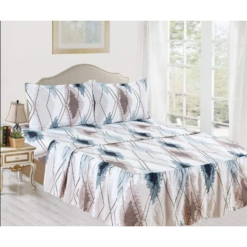 CASATEX - JUEGO DE SÁBANA CON BLONDA CASATEX DE 1.5 PLAZAS