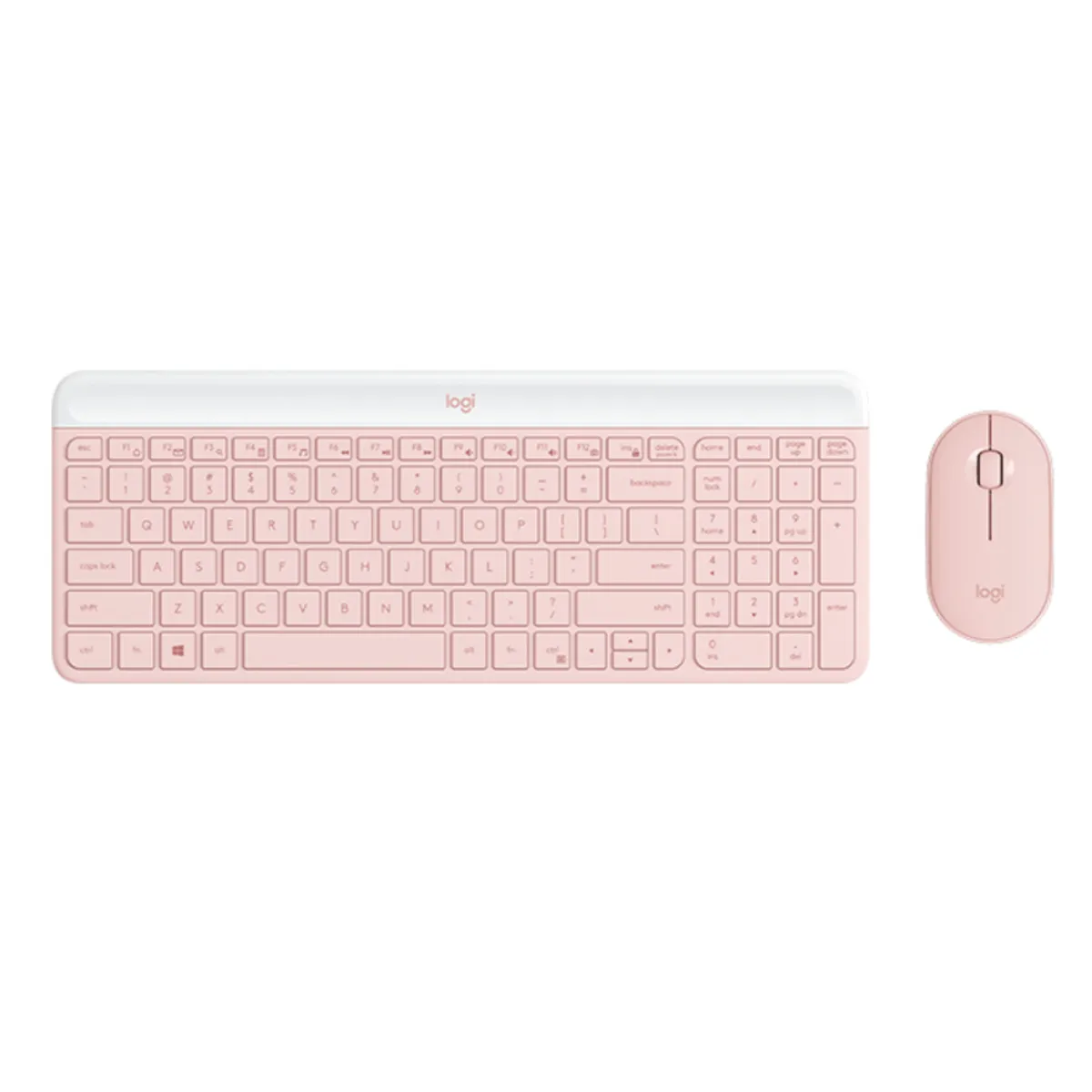 LOGITECH - Teclado y Mouse Inalambrico Logitech Mk470 Slim Wireless rosado