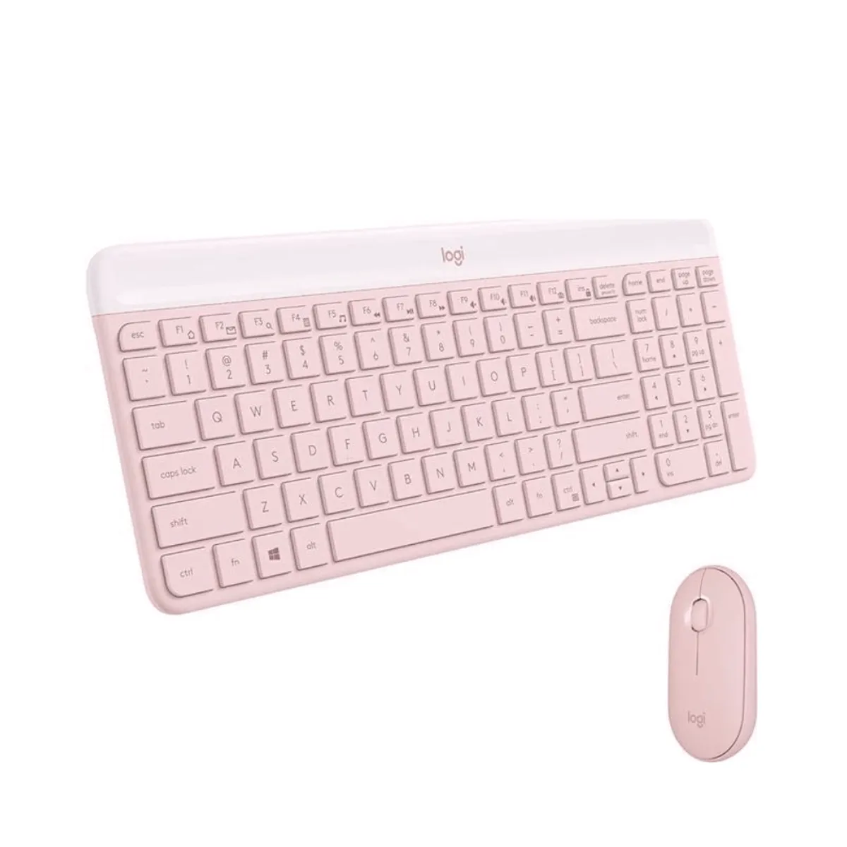 LOGITECH - Teclado y Mouse Inalambrico Logitech Mk470 Slim Wireless rosado