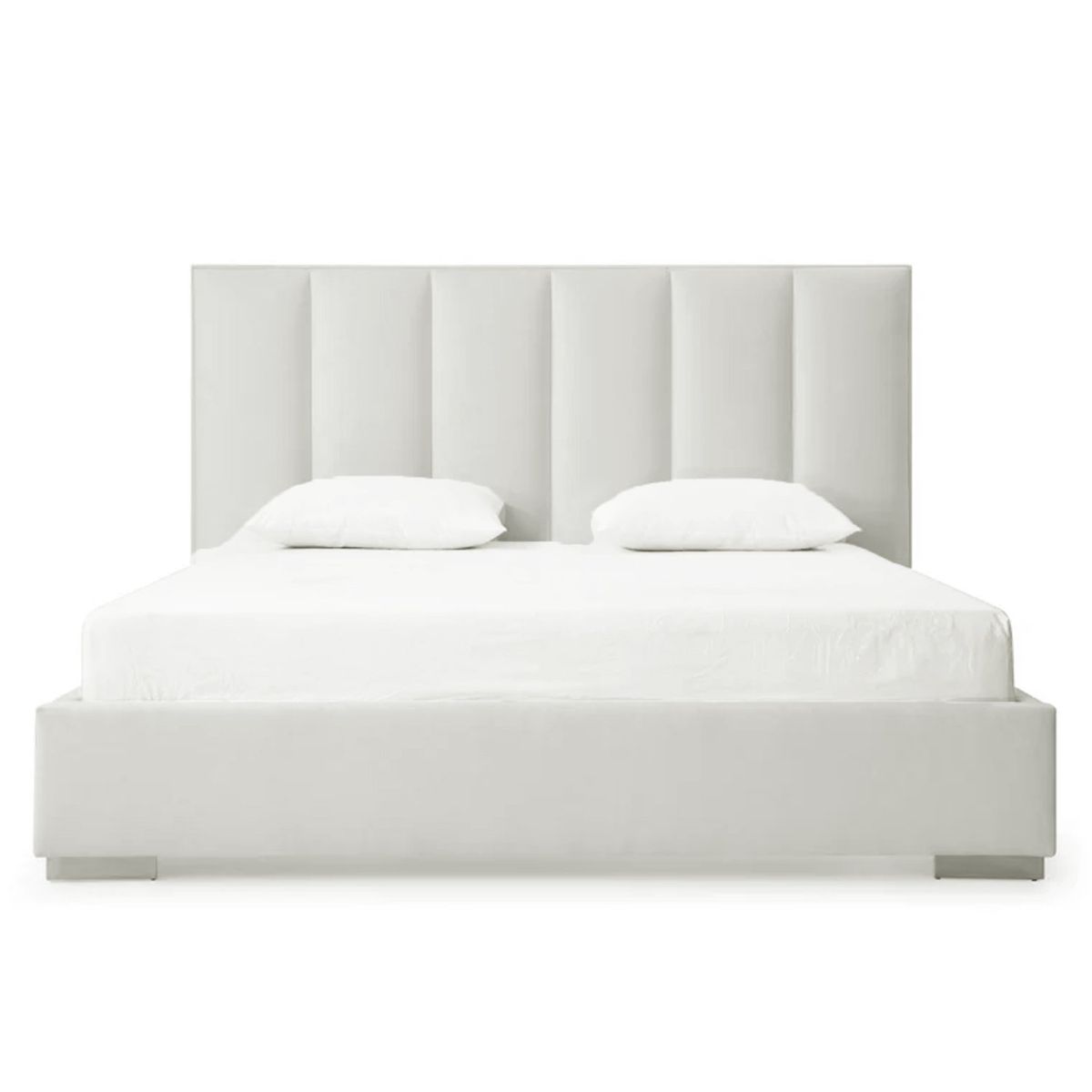 GENERICO - Cama Tapizada Listón Dalia Ivory Queen