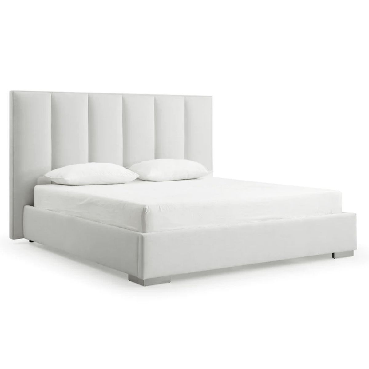 GENERICO - Cama Tapizada Listón Dalia Ivory Queen