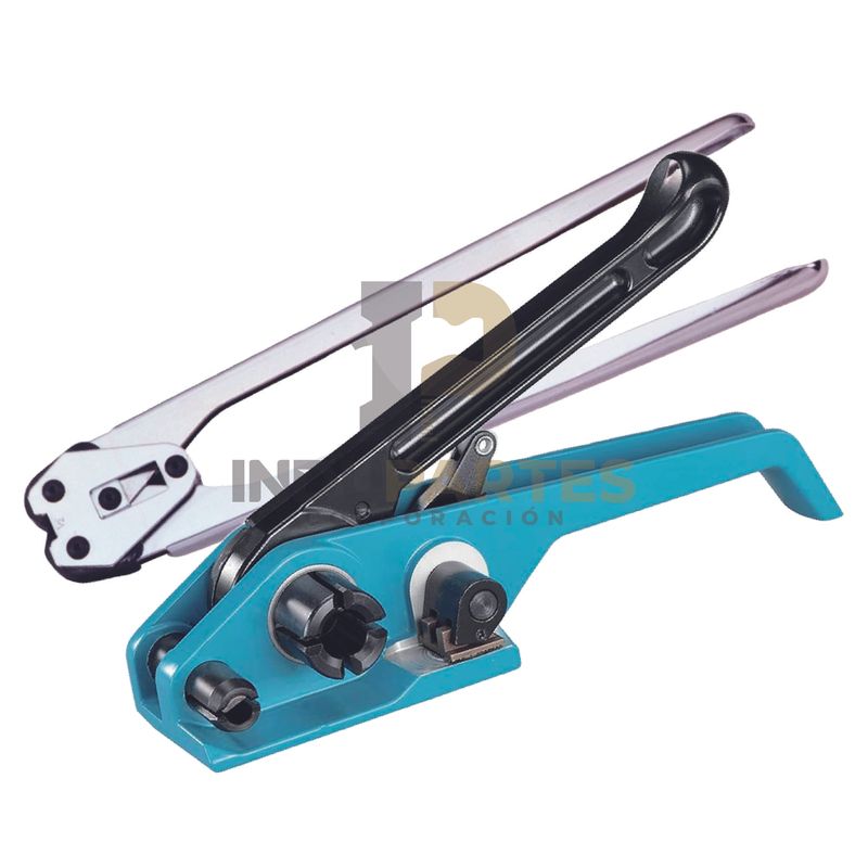 GENERICO - Enzunchadora Manual Para Zuncho Plastico de 5/8" (Kit Tensor  H-21 y Tenaza H-35 16 mm)
