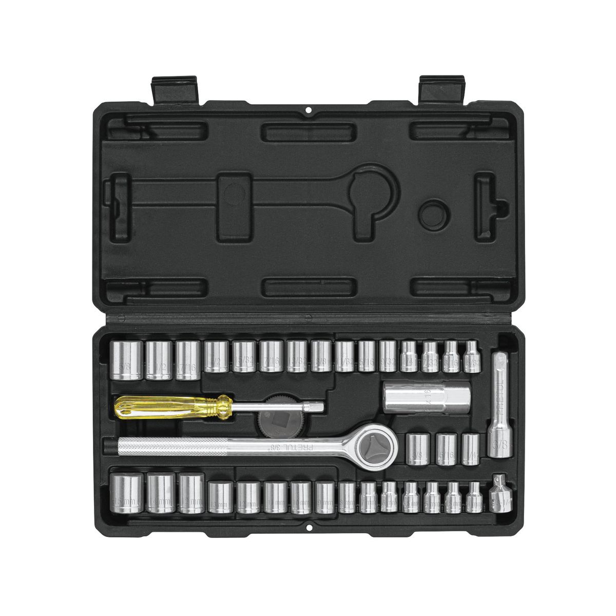 PRETUL - Juego de 39 piezas Ratchet 1/4" y 3/8"  Pretul 24220