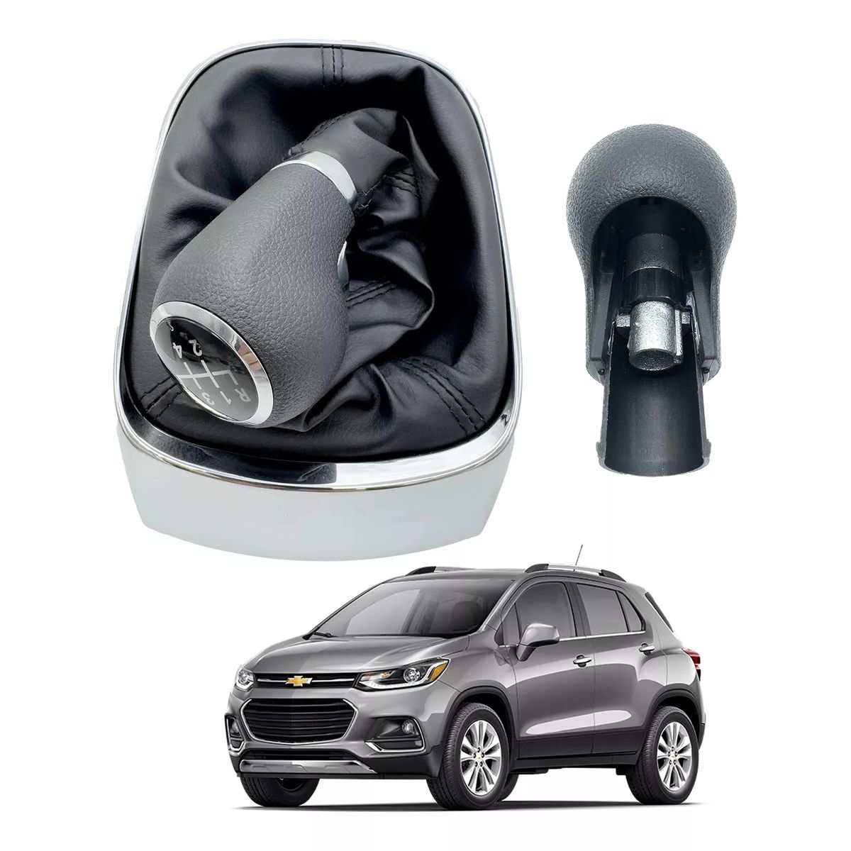 GENERICO - Palanca de cambios y funda para Chevrolet Tracker 2017-2020