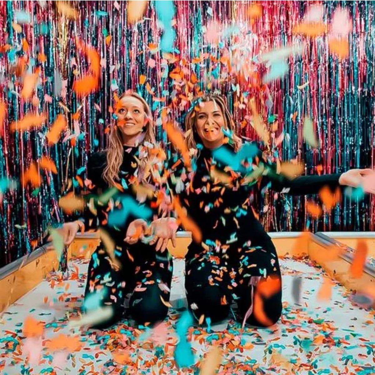 GENERICO - Lanza confeti 30 cm pack x 4 unid.