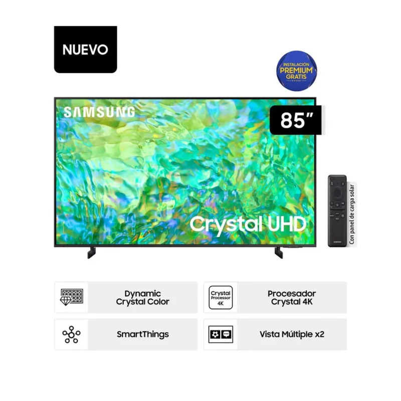 SAMSUNG - TELEVISOR SAMSUNG 85" CRYSTAL UHD 4K  UN85CU8000G