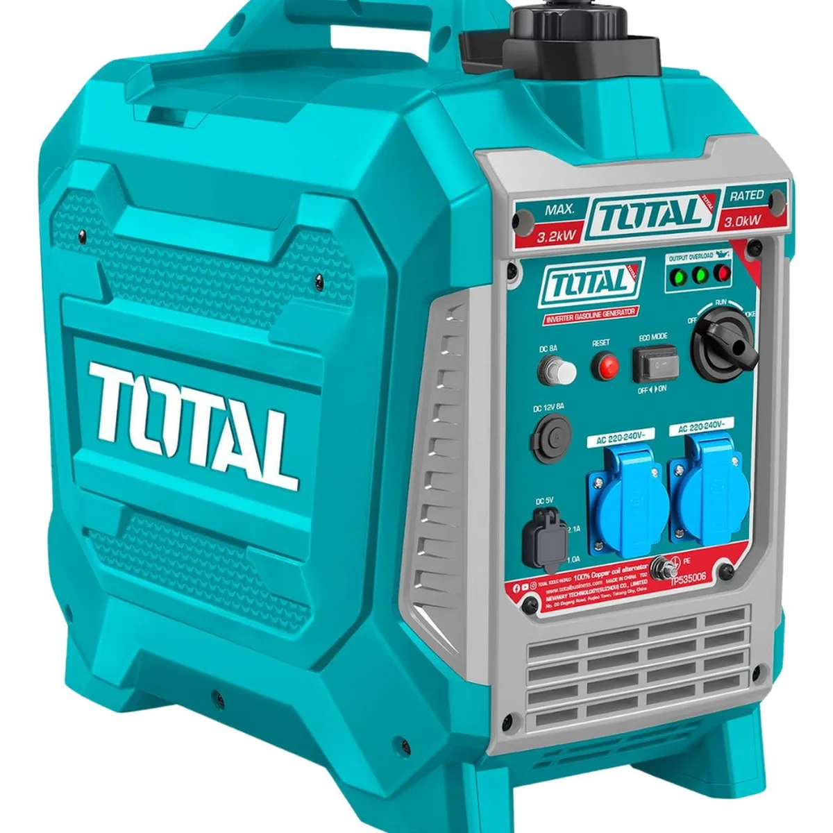 TOTAL TOOLS - Generador gasolinero silencioso encapsulado 3200w Total