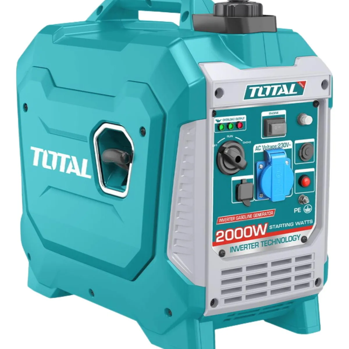 TOTAL TOOLS - Generador gasolinero silencioso encapsulado 2000w Total