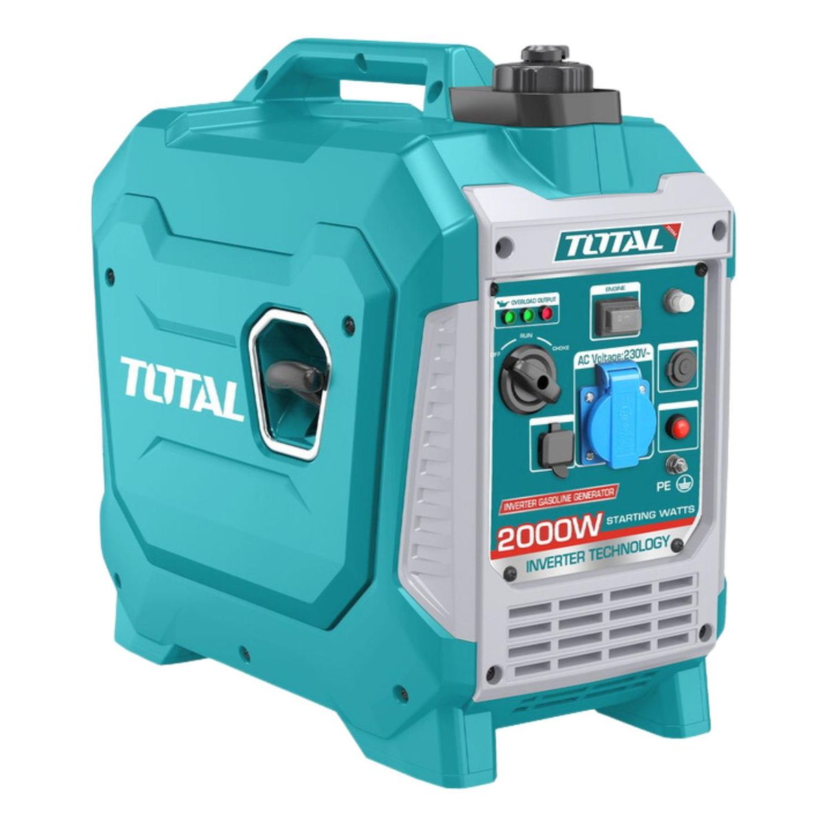 TOTAL TOOLS - Generador gasolinero silencioso encapsulado 2000w Total