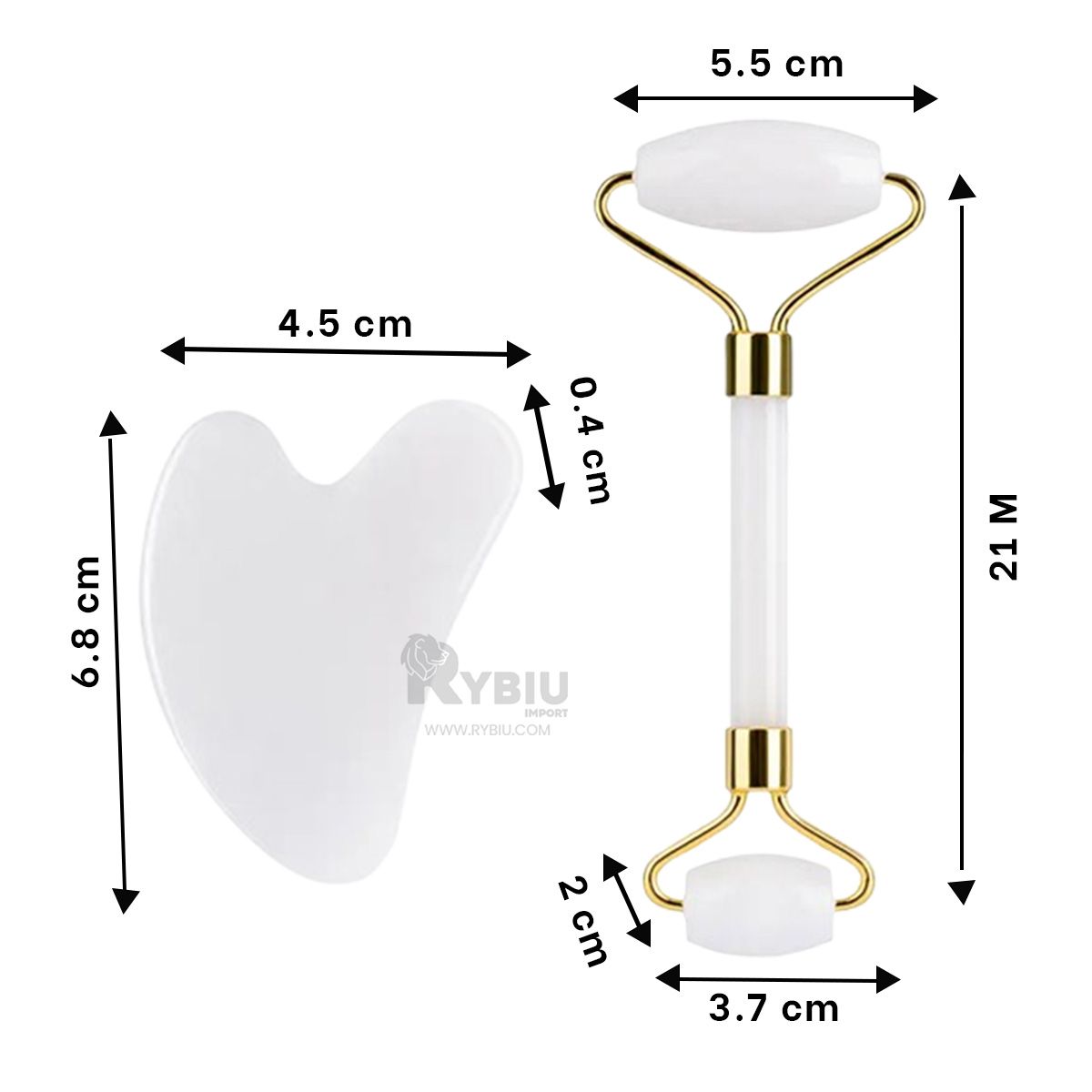 RYBIU IMPORT - Equipo Resistente en Tono Blanco Y+Regalo Ligas para Peinar