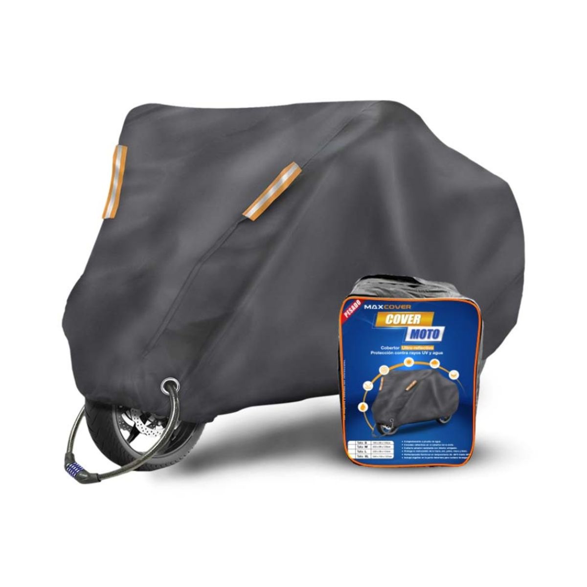 GENERICO - Cobertor para Moto Pesado Impermeable  MAXCOVER - Talla XL