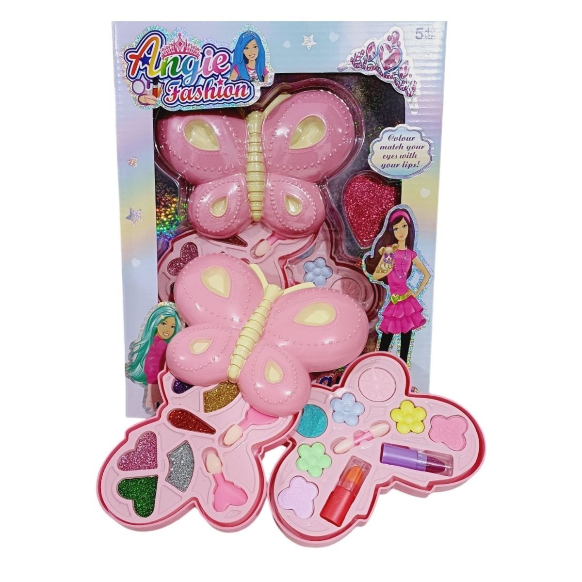 GENERICO - Juguete De Maquillaje Real Para Niñas Modelo Mariposa