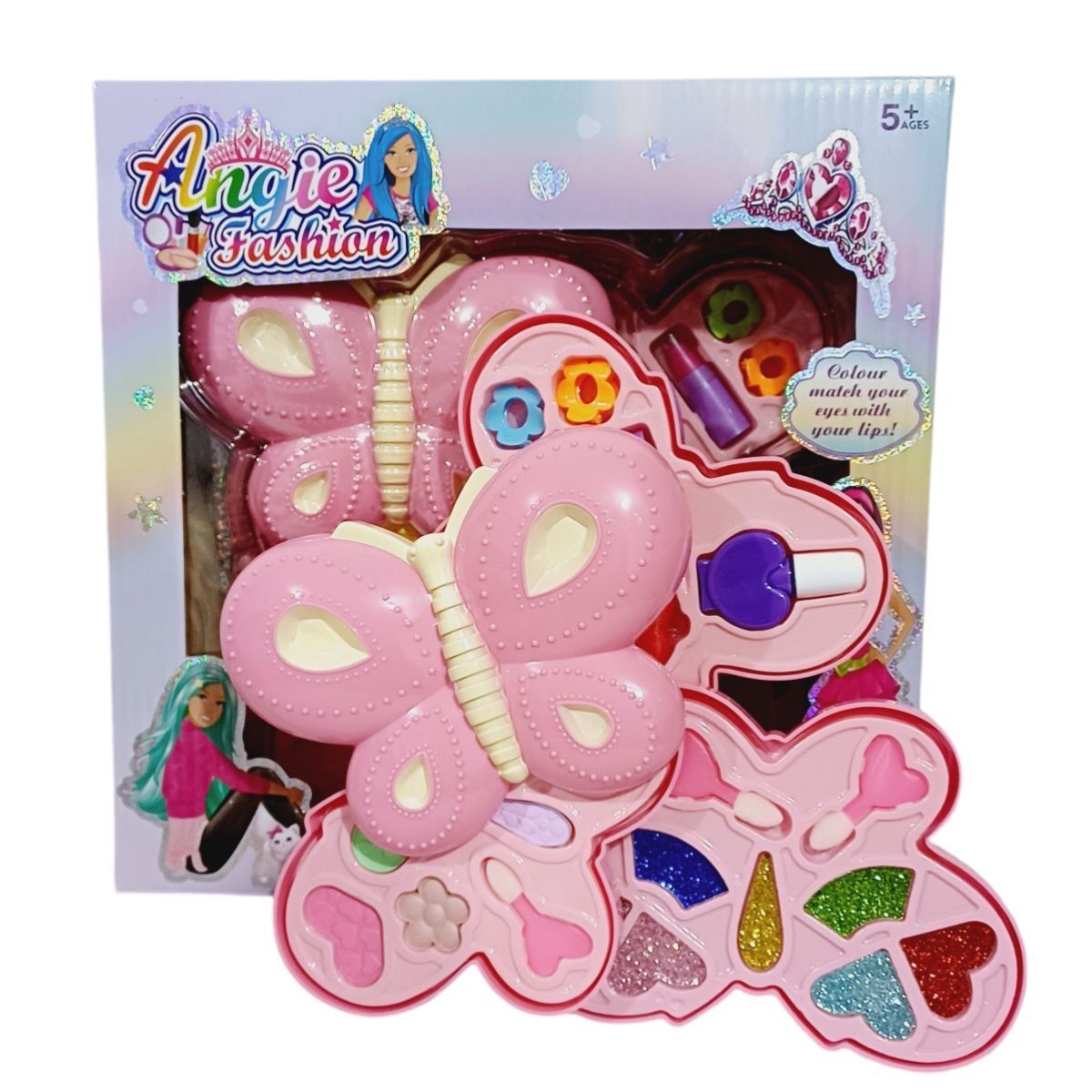 GENERICO - Juguete De Maquillaje Real Para Niñas Modelo Mariposa