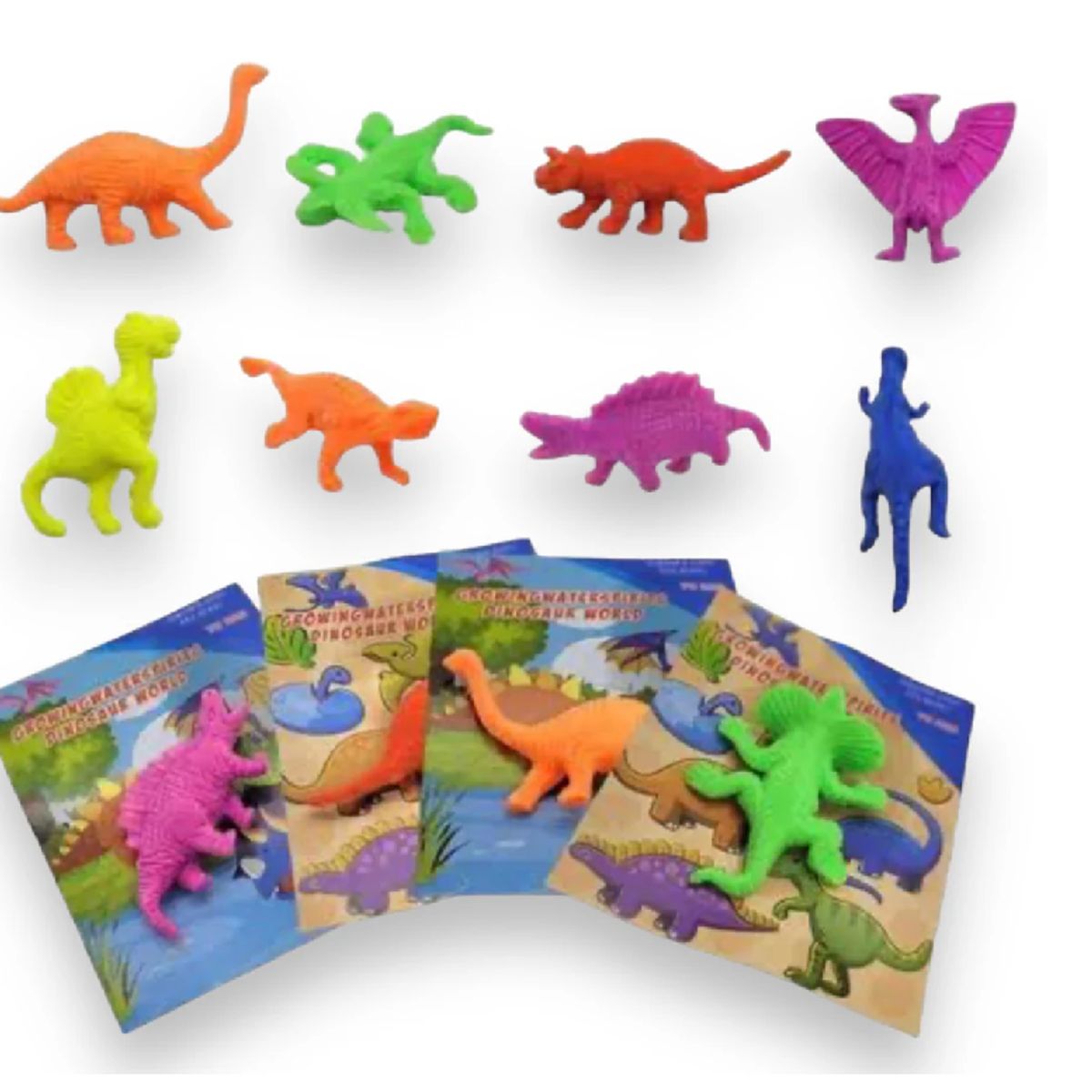 GENERICO - Pack 10  Dinosaurios que crecen en el agua ,Sorpresas