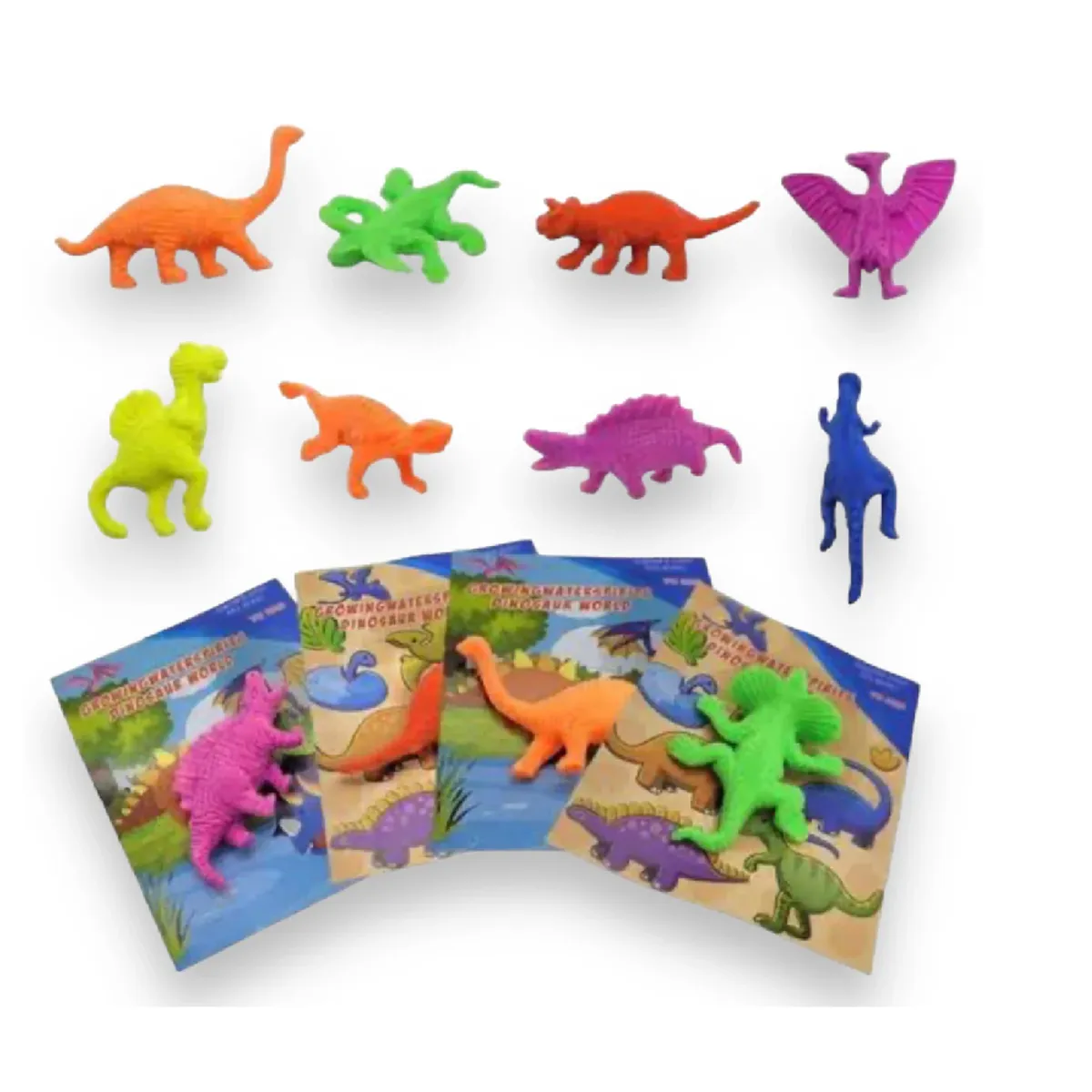 GENERICO - Pack 10  Dinosaurios que crecen en el agua ,Sorpresas