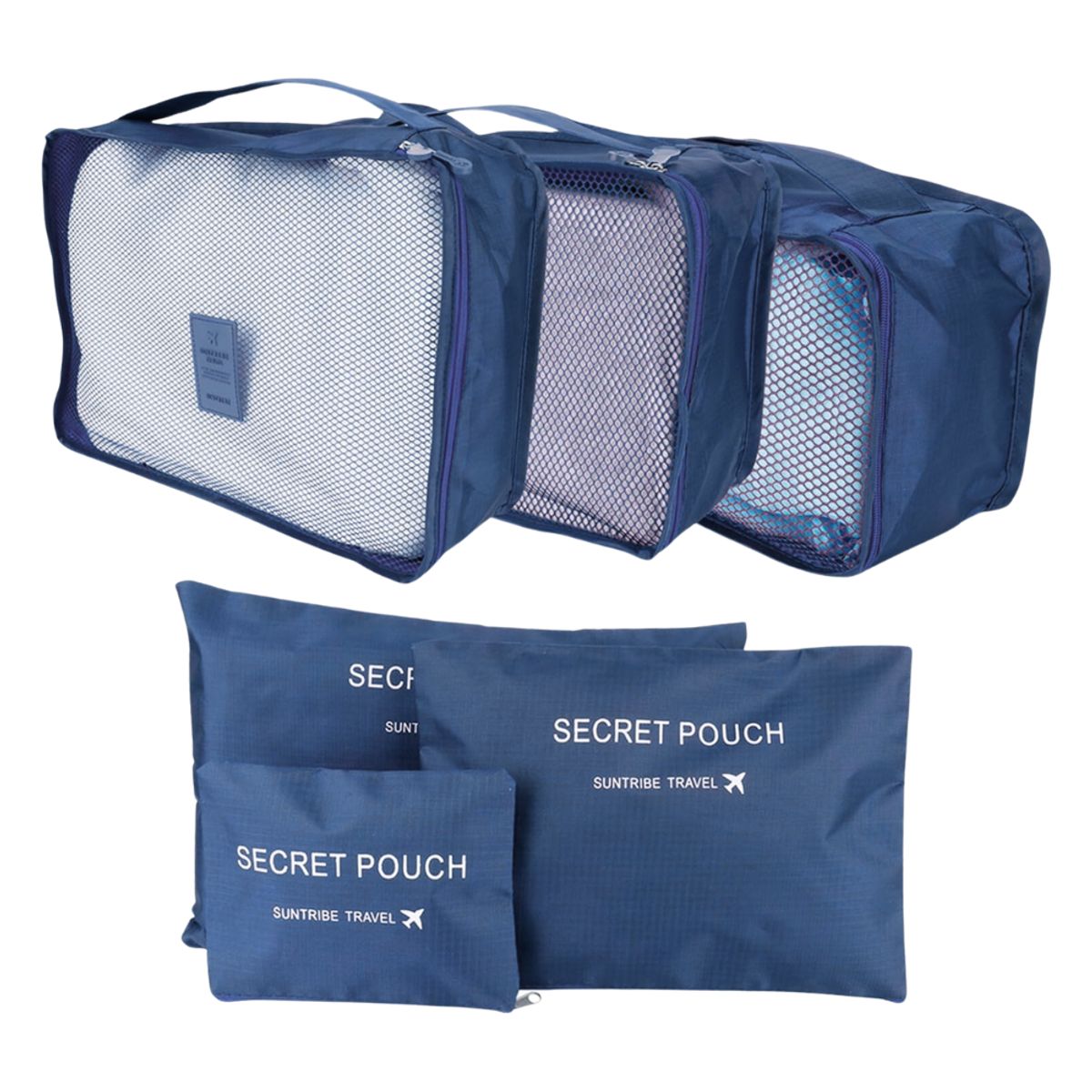 INSPIRA - Juego de 6 Organizadores para Maleta de Viaje