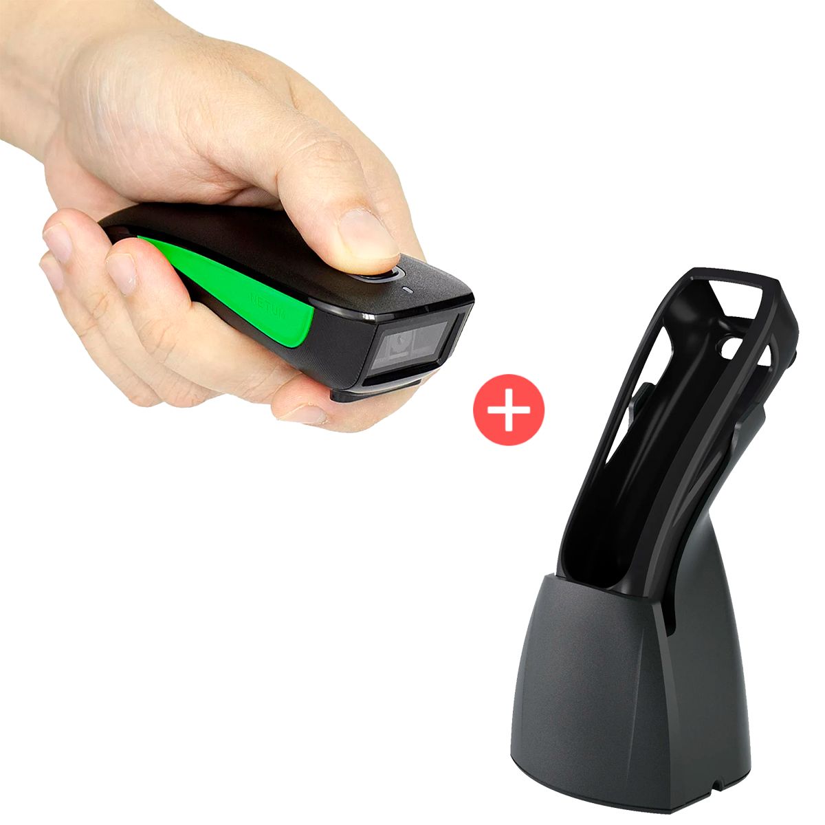 NETUM - Kit Lector de Código de Barras DNI 1D + Soporte Para Lector Netum