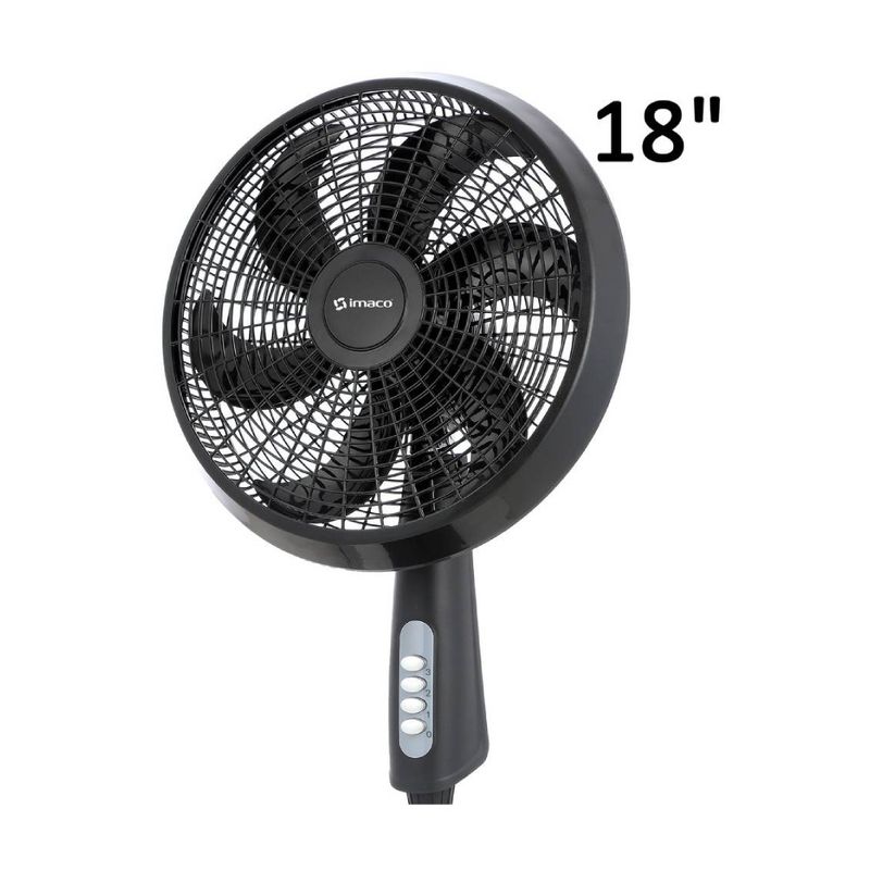 IMACO - Ventilador Pedestal Imaco 18″ 85W Negro FSM7518MK