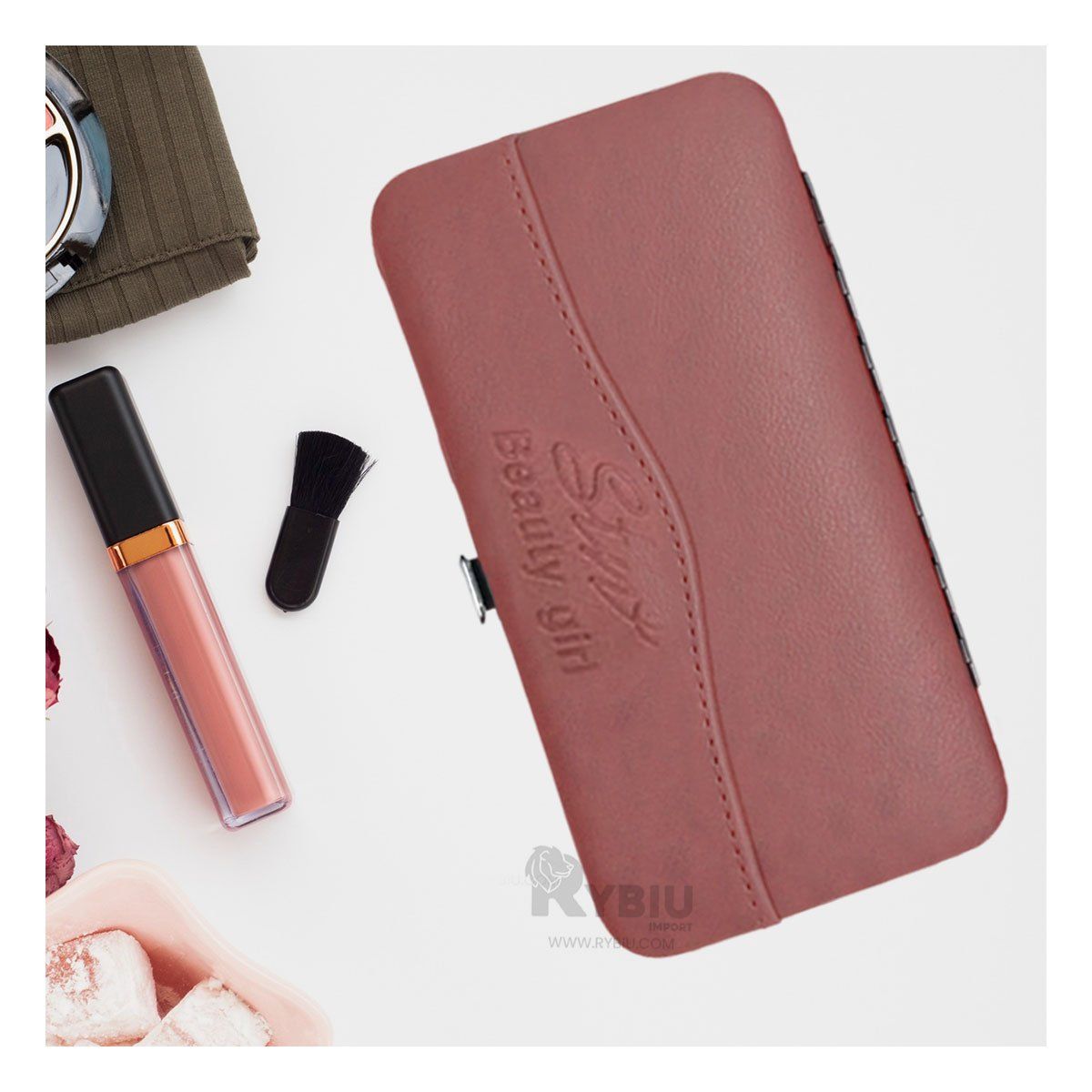 GENERICO - Paquete en Piezas para Manicure Guinda Y+Regalo Agendita