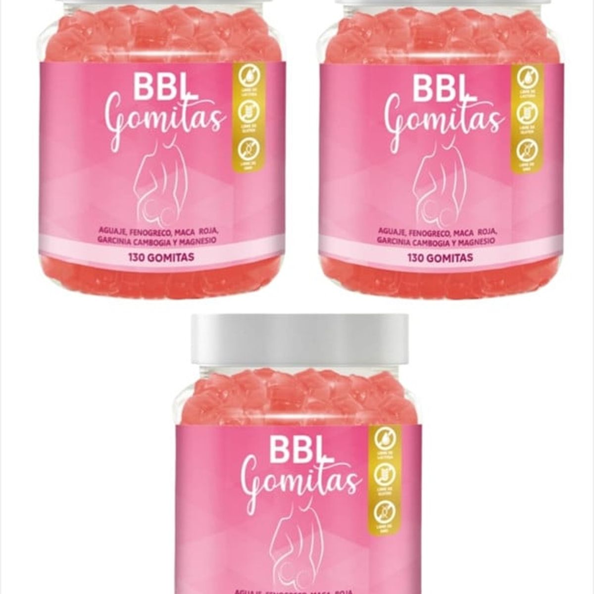 GENERICO - PACK 3 GOMITAS DE AGUAJE BBL