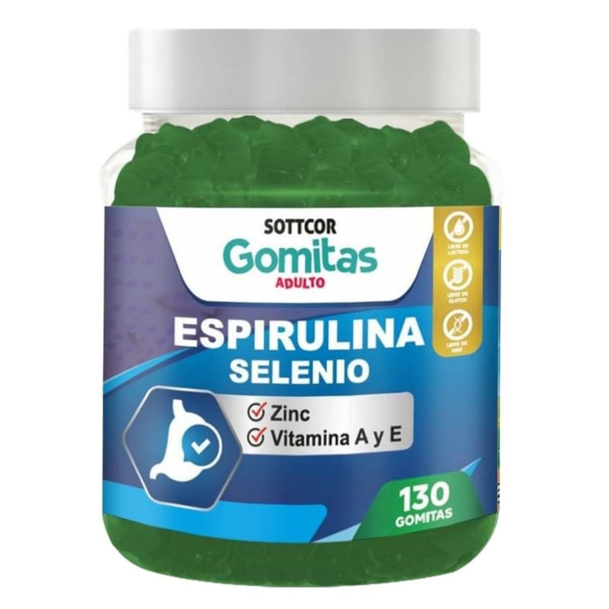 GENERICO - DETOX ESPIRULINA PARA ADULTOS GOMITAS SOTTCOR 100GR