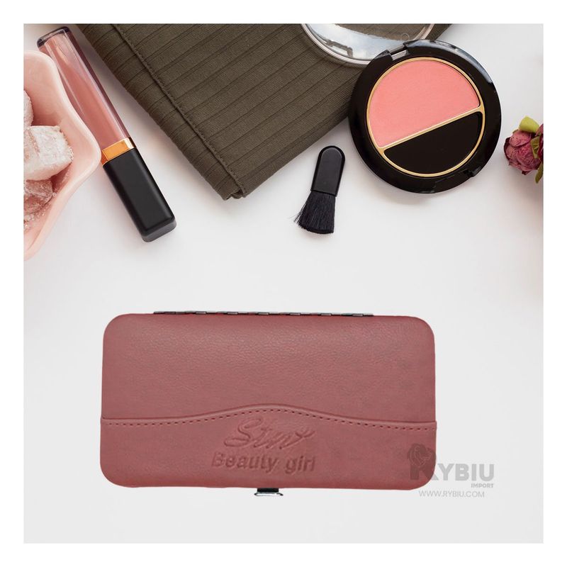 GENERICO - Pack por Piezas para Uñas Tono Guinda Y+Banderitas Adhesivas