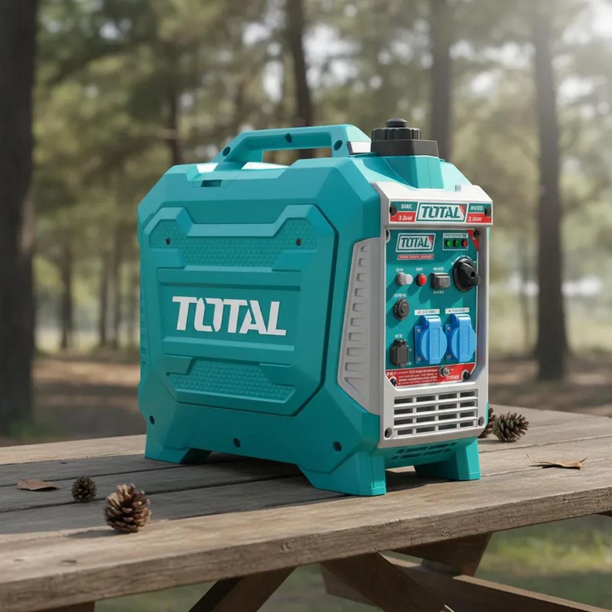 TOTAL TOOLS - Generador gasolinero silencioso encapsulado 3200w Total