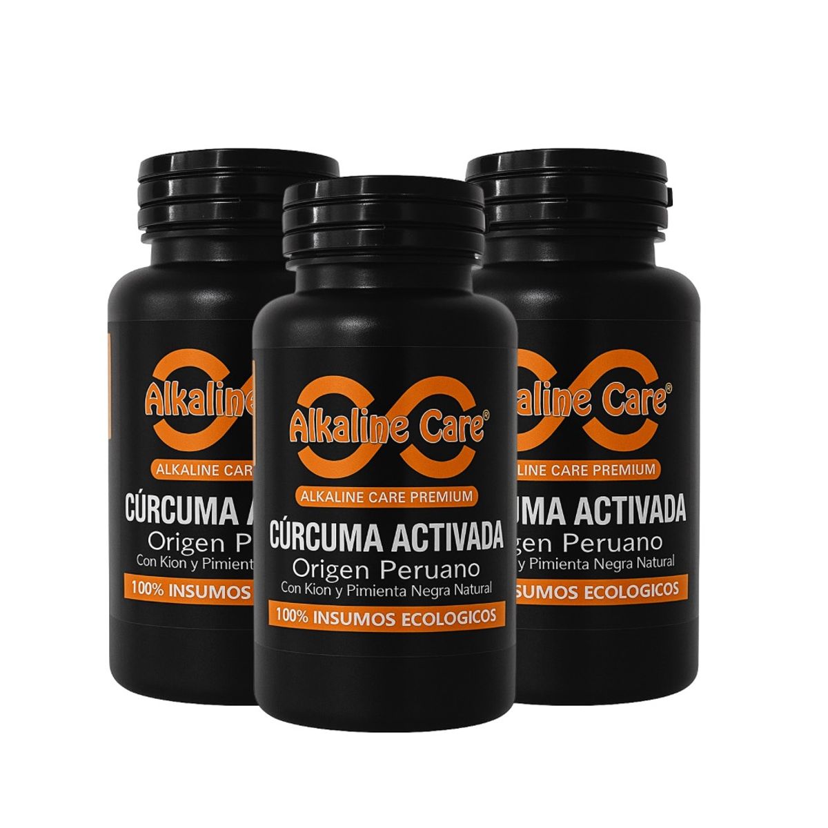 ALKALINE CARE - Cúrcuma Activada 300 Capsulas