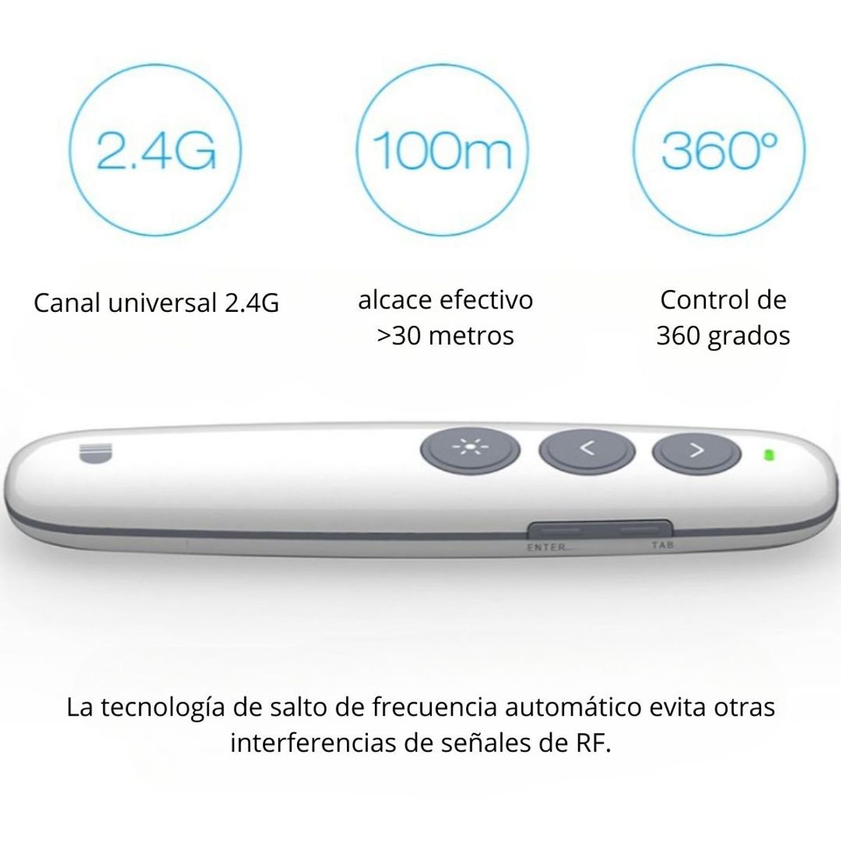 GENERICO - Presentador Laser Inalámbrico Boligrafo de Pagina Inteligente SC-Y11