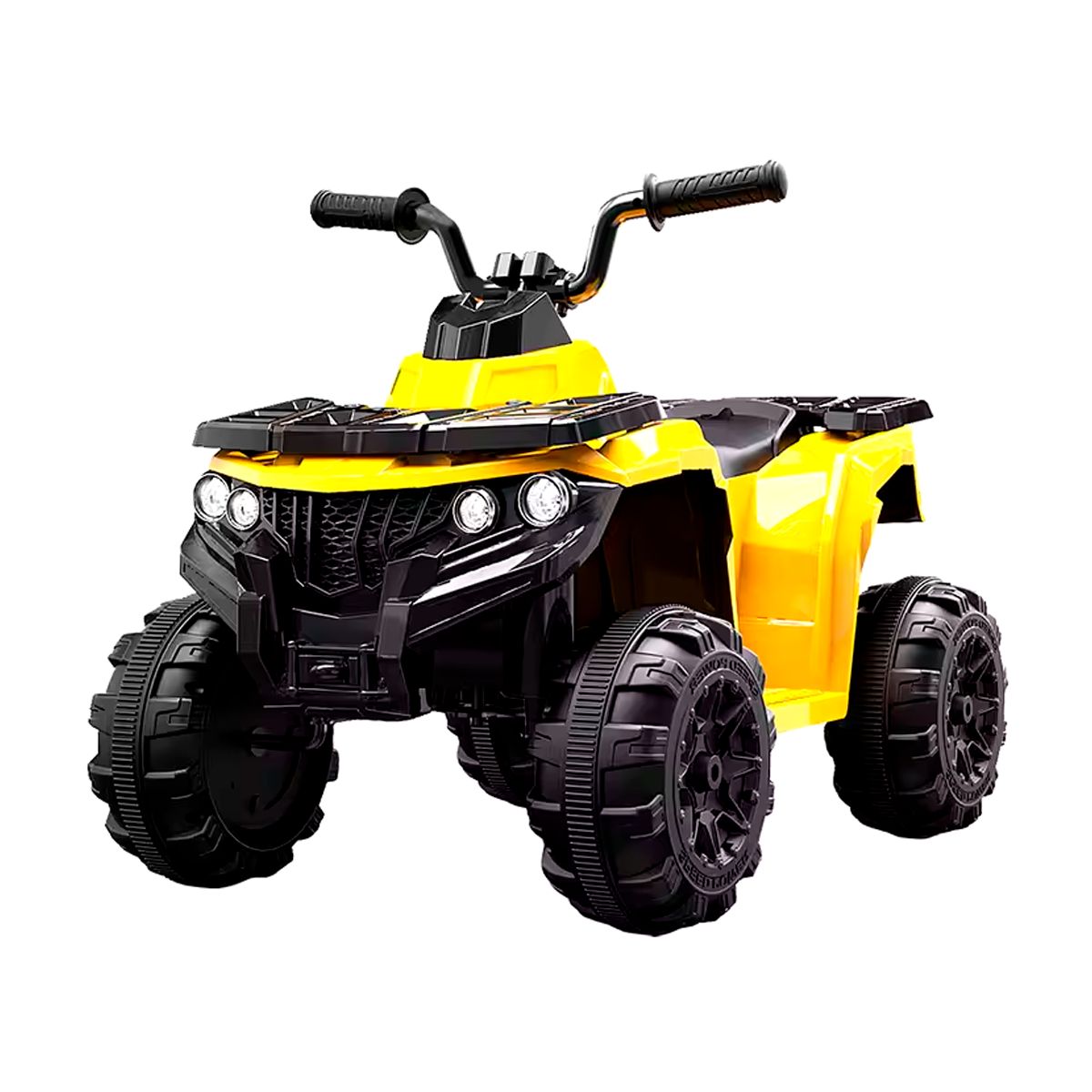 GENERICO - Cuatrimoto Electrica para Niños + Luces Color Amarillo
