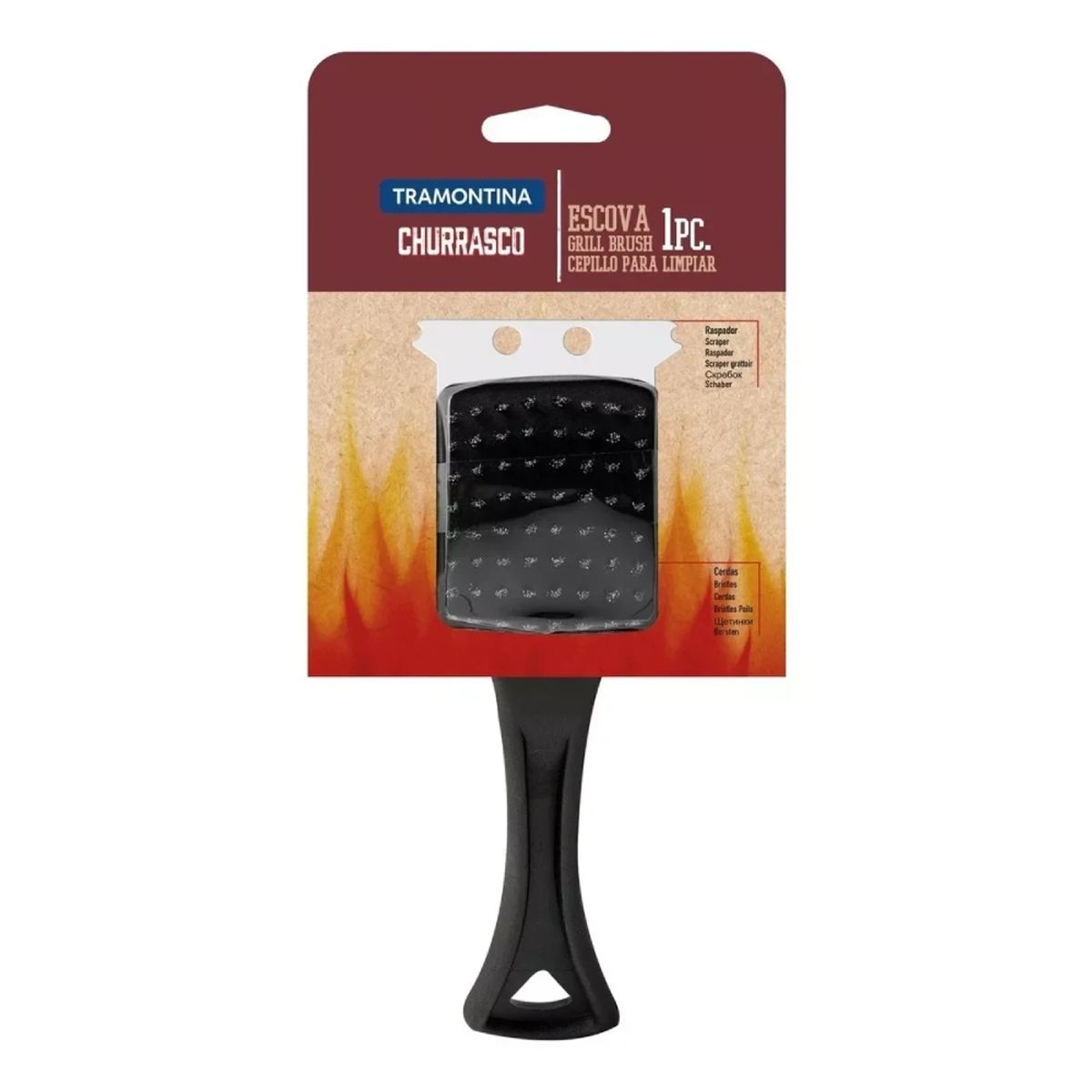 TRAMONTINA - Cepillo para Parrilla 216Cm 26460100 Acero Inox Tramontina