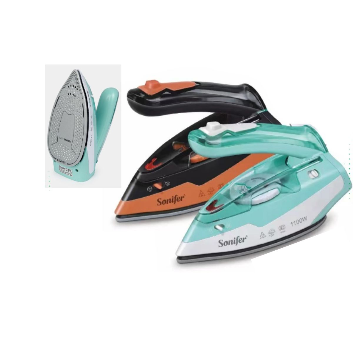 GENERICO - Mini Plancha Viajera De Ropa Vaporizadora Manual Sf-9054