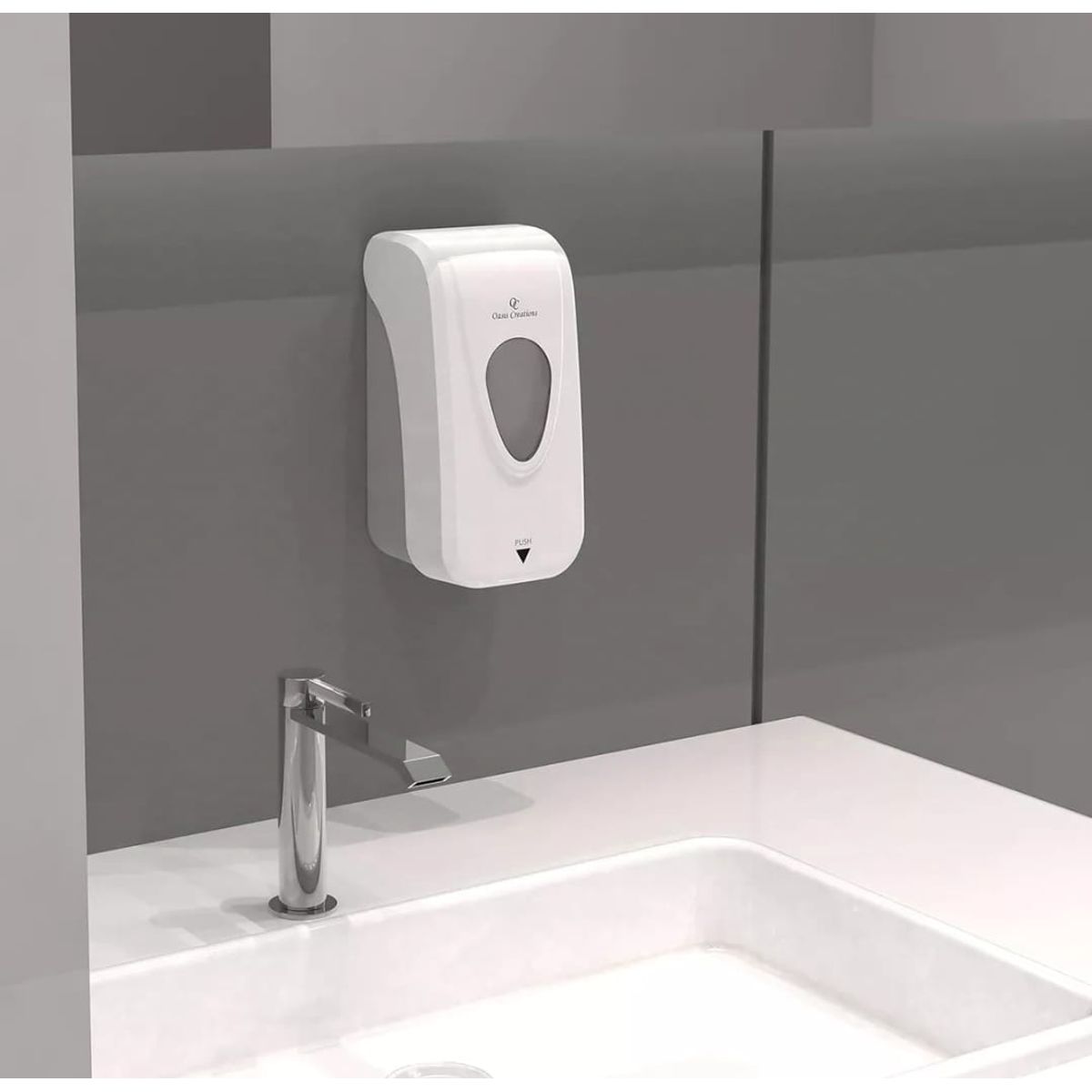 GENERICO - Dispensador de Jabón Liquido 1 Litro Alto Transito ABS manual HORSE