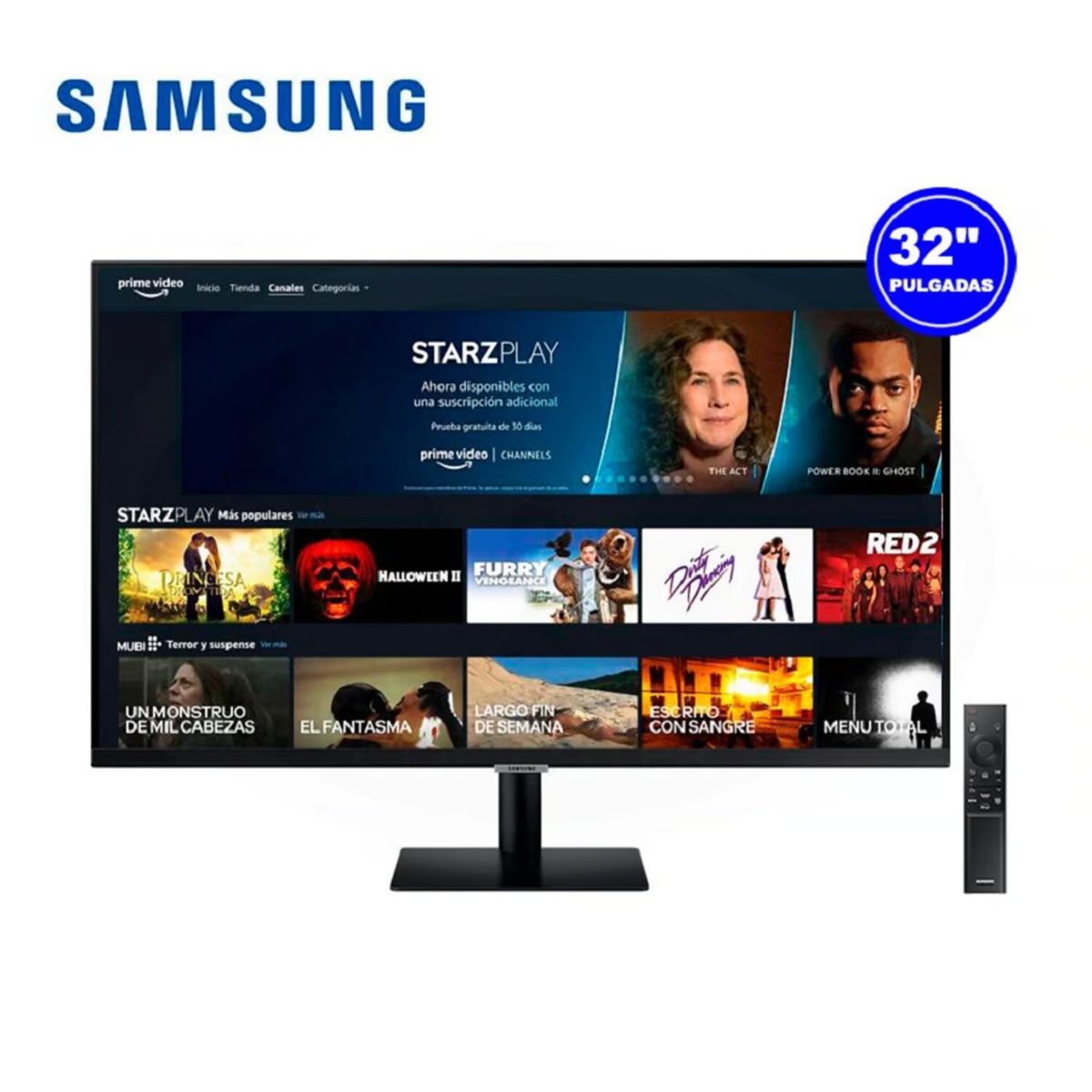 SAMSUNG - Monitor Samsung 32 LS32BM500ENXGO LED 1920x1080 HDMI  DP SMART