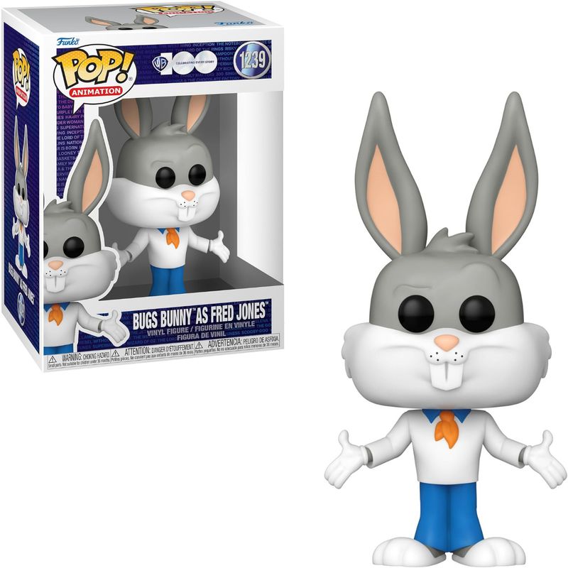 FUNKO - Funko pop Bugs Bunny como Fred Jones - Looney Tunes - Scooby