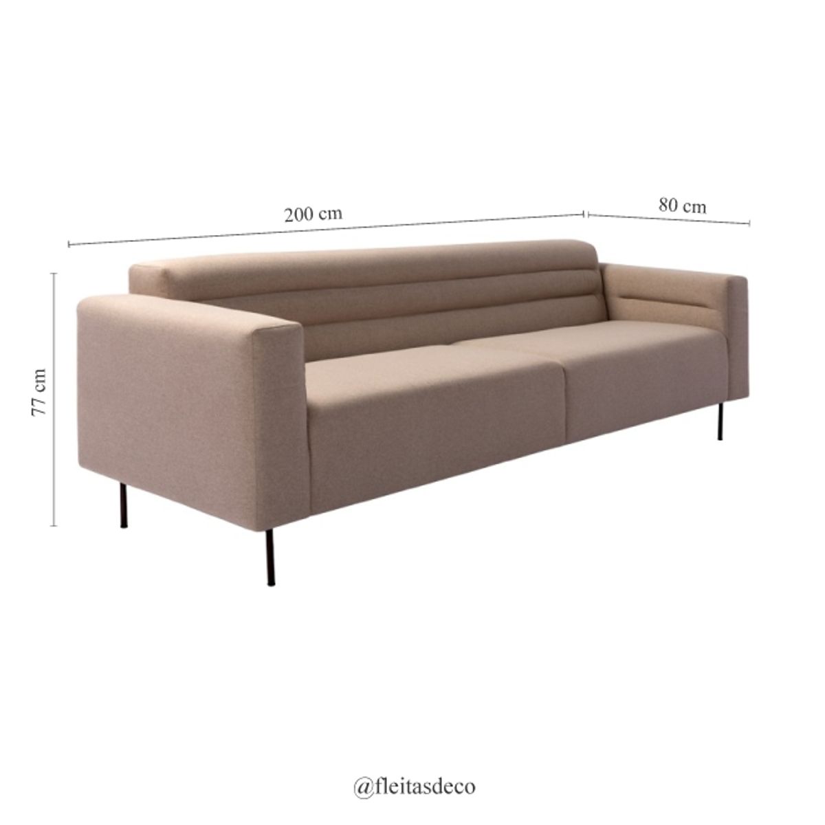 GENERICO - SOFÁ AMARO DE 3 CUERPOS