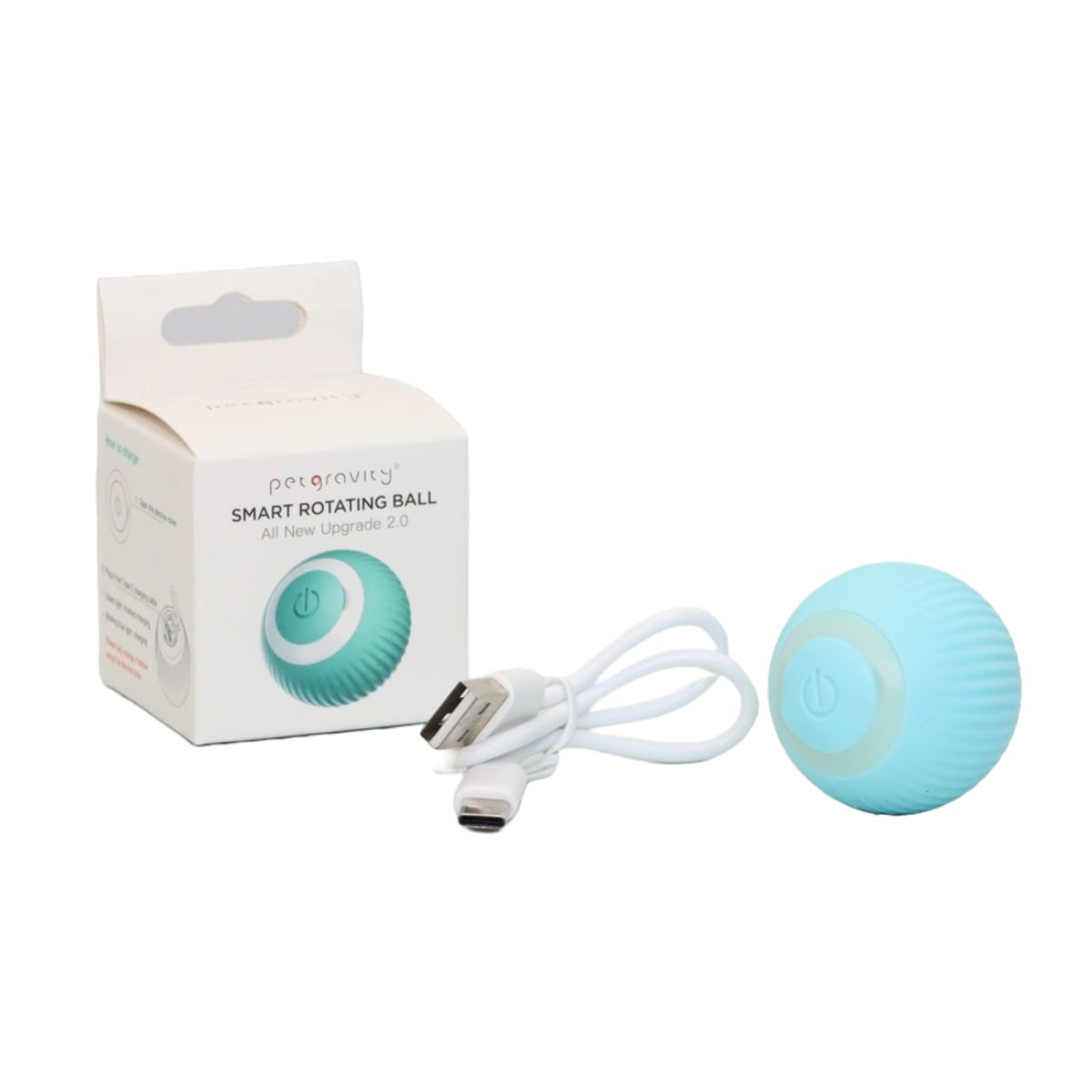 GENERICO - PELOTA INTELIGENTE GIRATORIA E INTERACTIVA - CELESTE