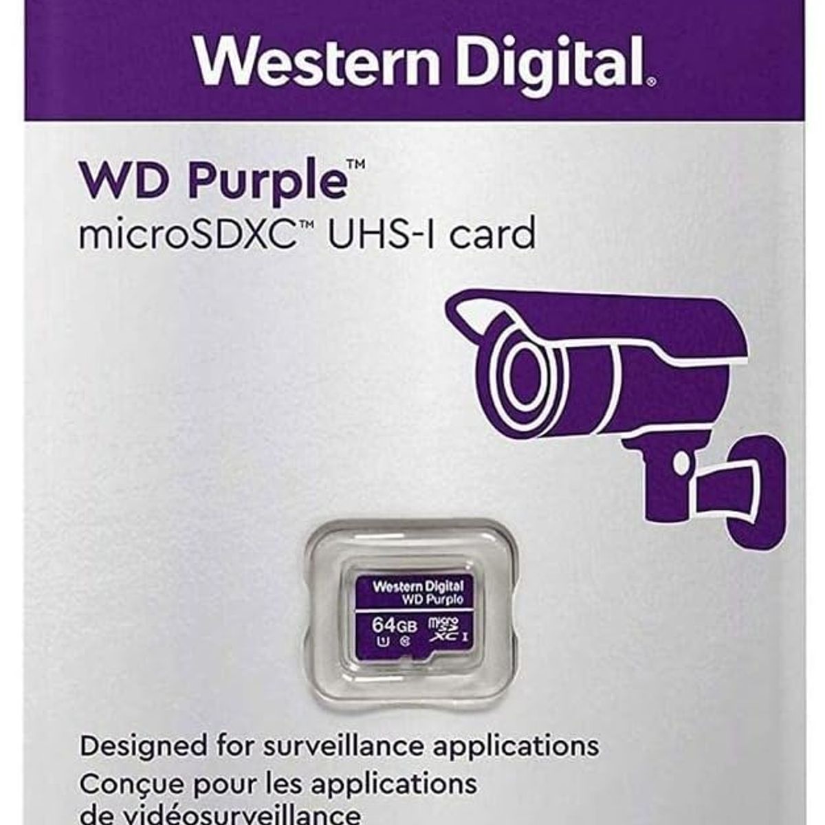 WESTERN DIGITAL - MEMORIA MICRO SD WERTERN DIGITAL DE 64GB QD101 PURPURA