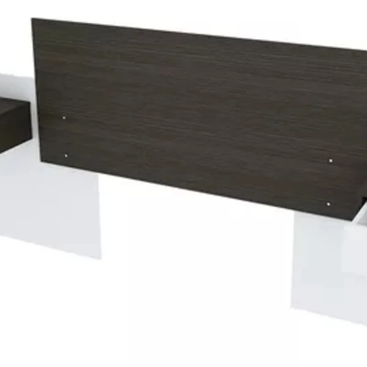 TU MESITA - Cabecera de cama Margaret color NegroBlanco con Veladores TU MESITA