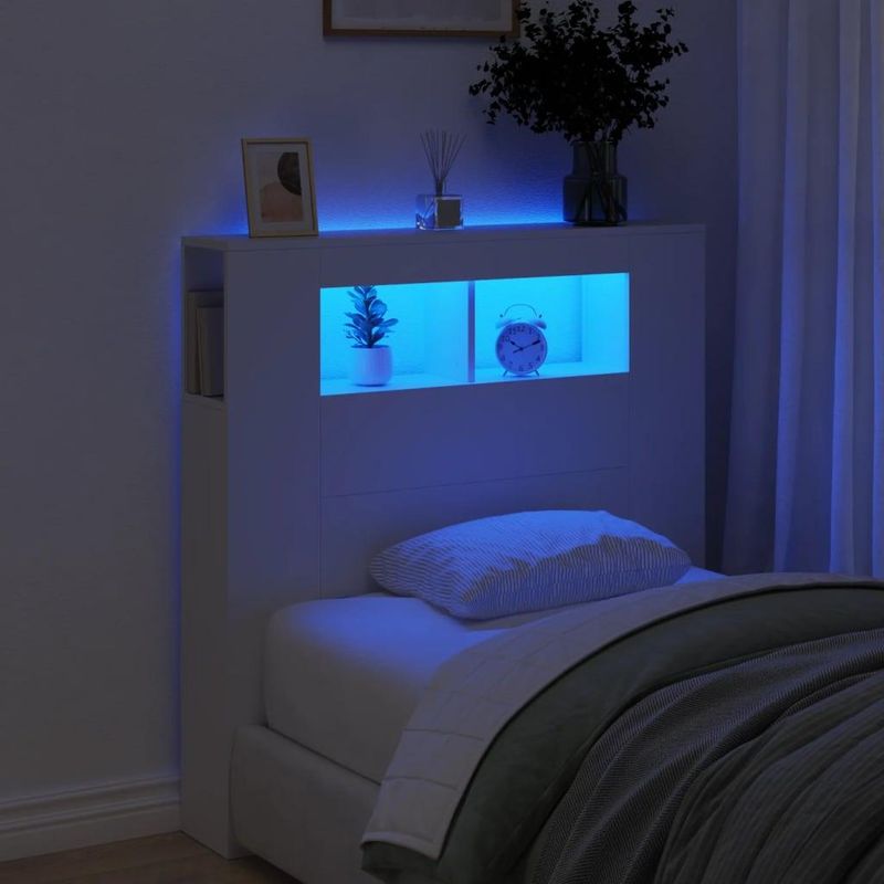TU MESITA - Cabecera Moderna Malú con luz LED color Blanco TU MESITA