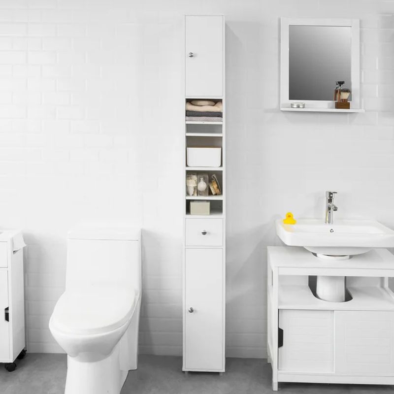 TU MESITA - Mueble Auxiliar de Baño Rossy color Blanco TU MESITA