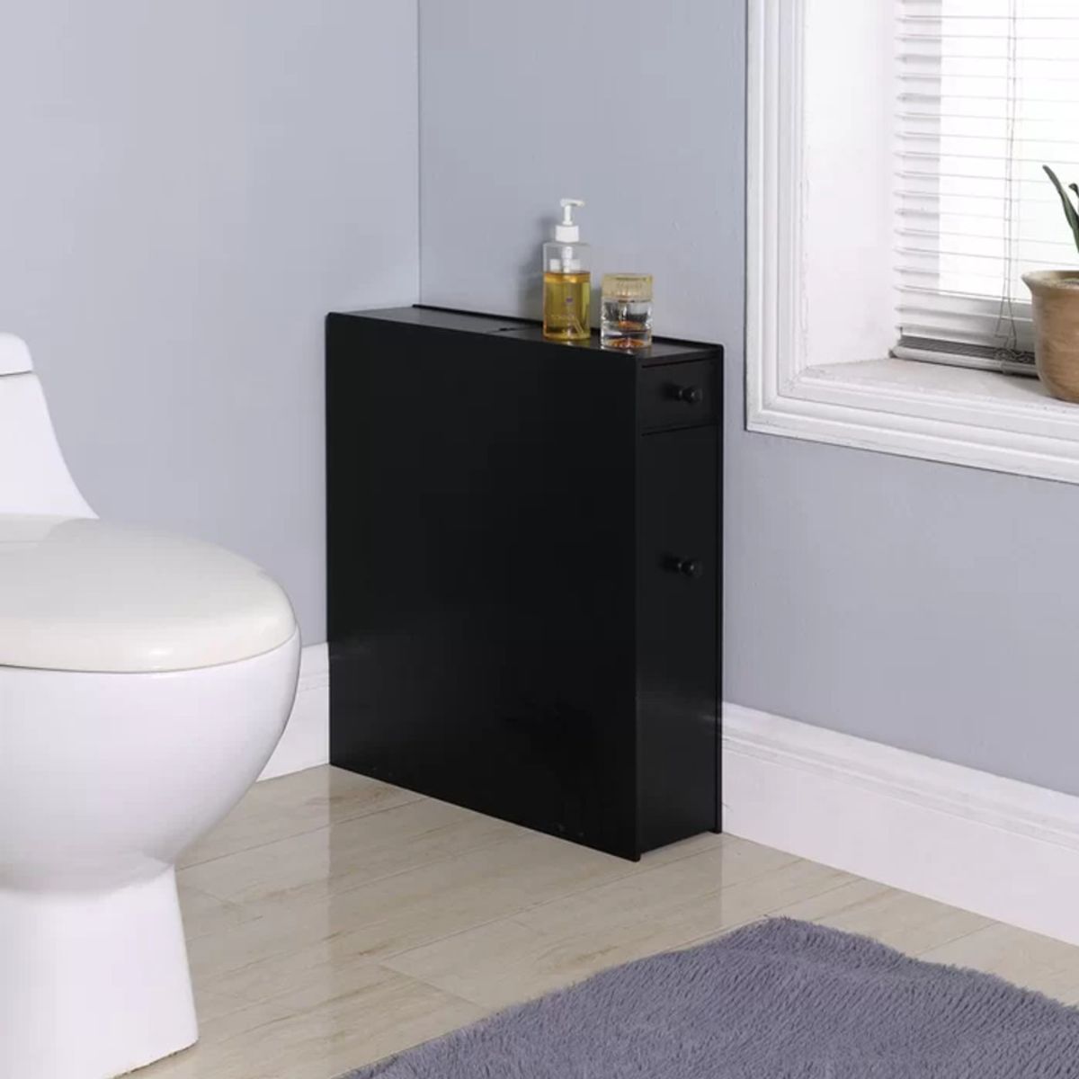 TU MESITA - Mueble de Baño Práctico Jeremy color Negro TU MESITA