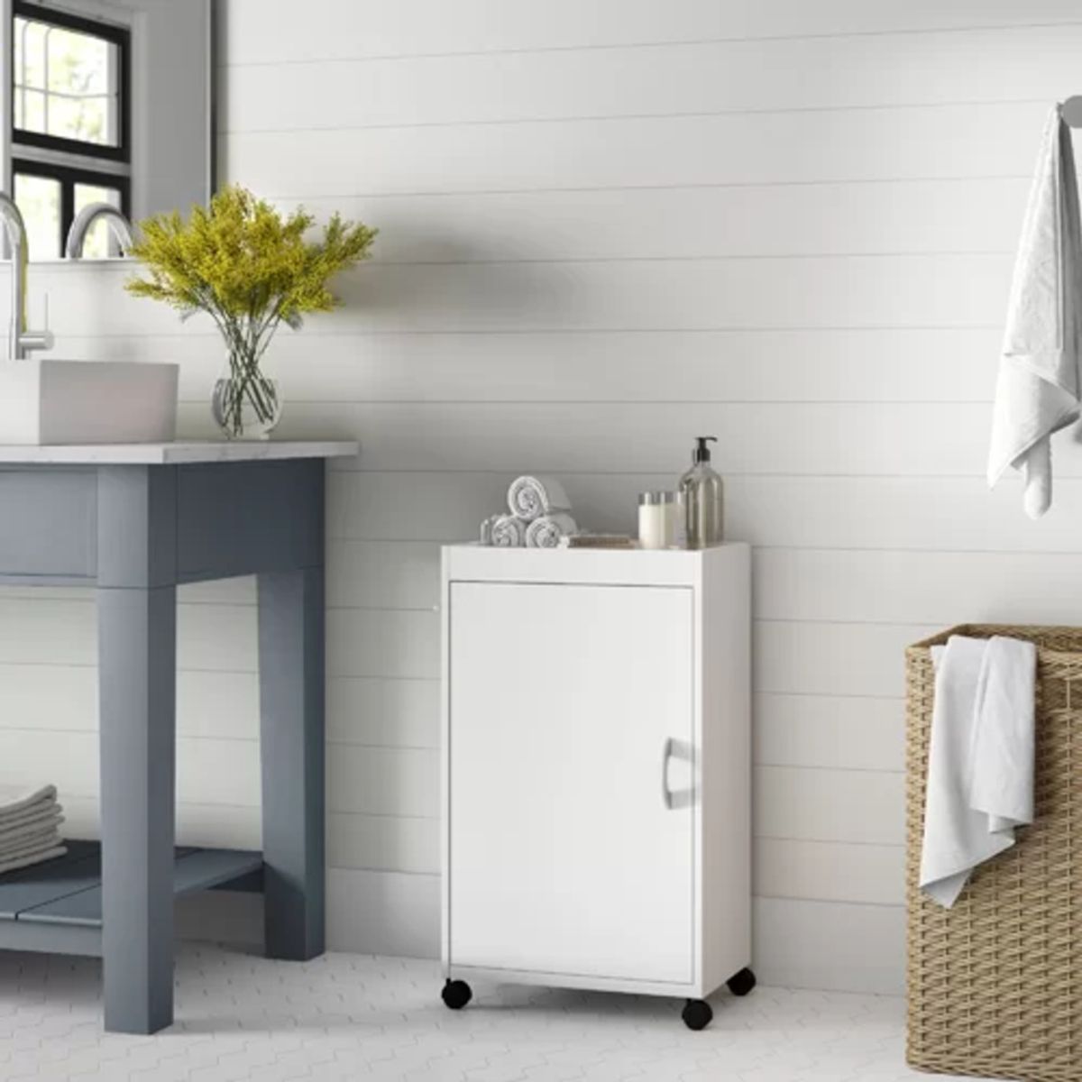 TU MESITA - Mueble Organizador de Baño Ariel Blanco