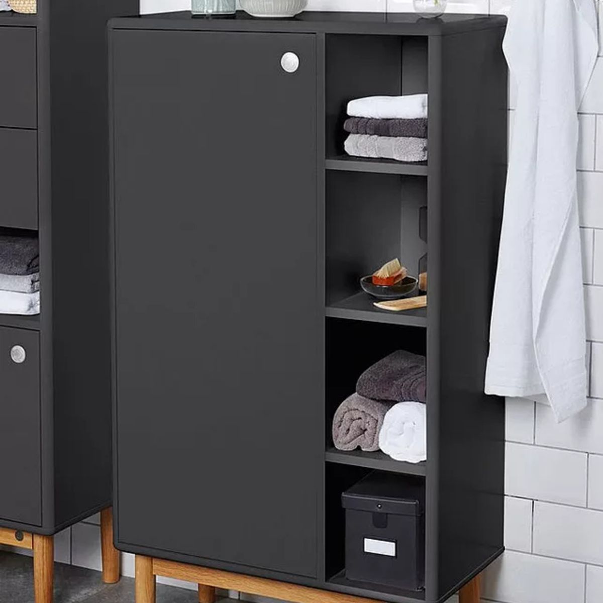 TU MESITA - Mueble Organizador de Baño Elvis color Negro TU MESITA