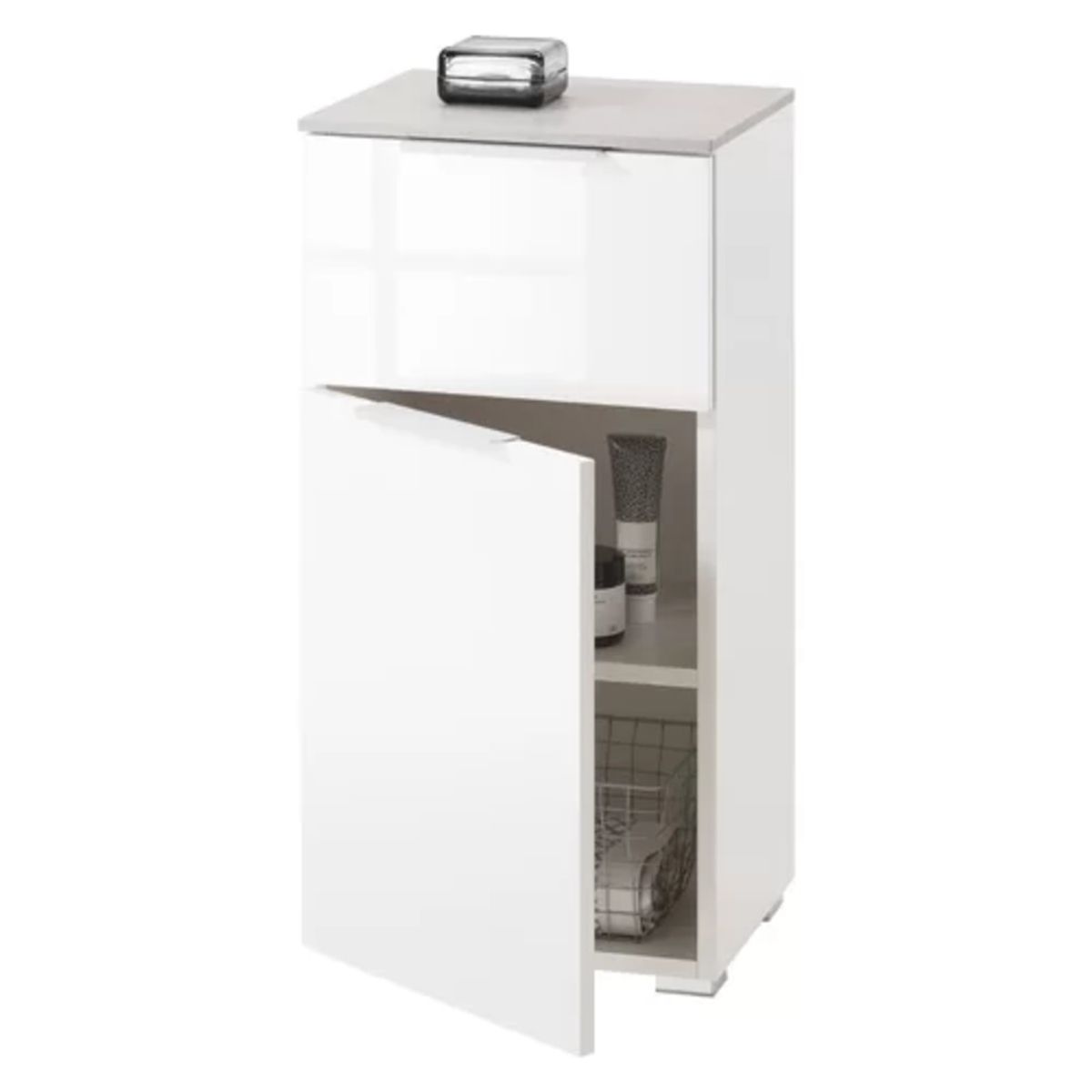 TU MESITA - Mueble Organizador de Baño Sawia Blanco