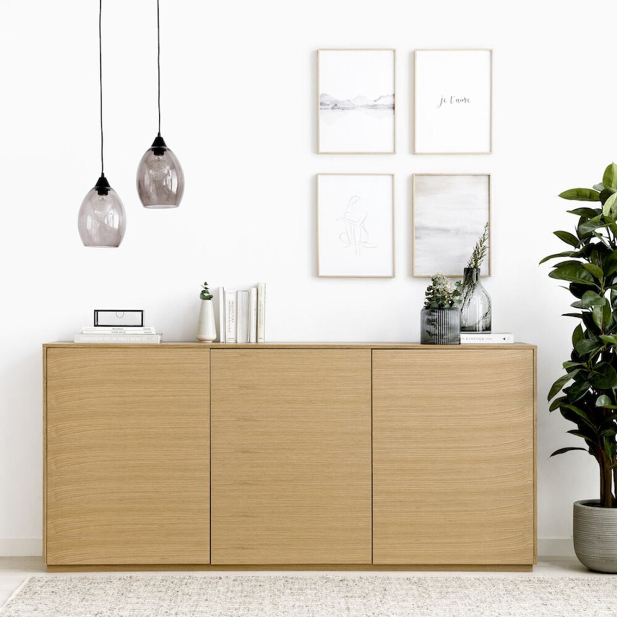 GENERICO - Aparador Moderno Akifumi Marrón R&R MUEBLES