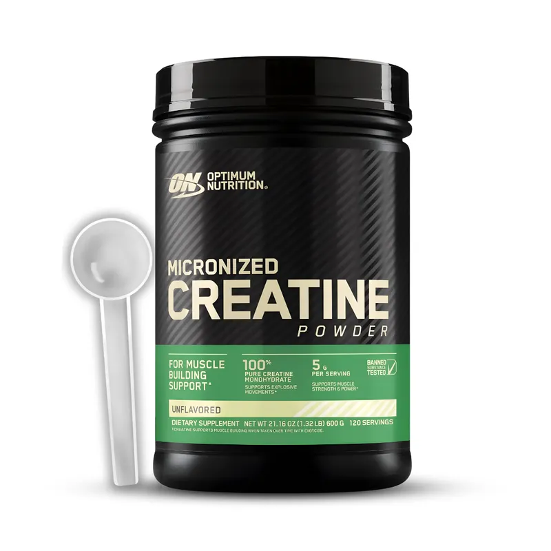OPTIMUN NUTRITION - Creatina Optimum Nutrition 600 g - Creatina Monohidratada ON + Scoop